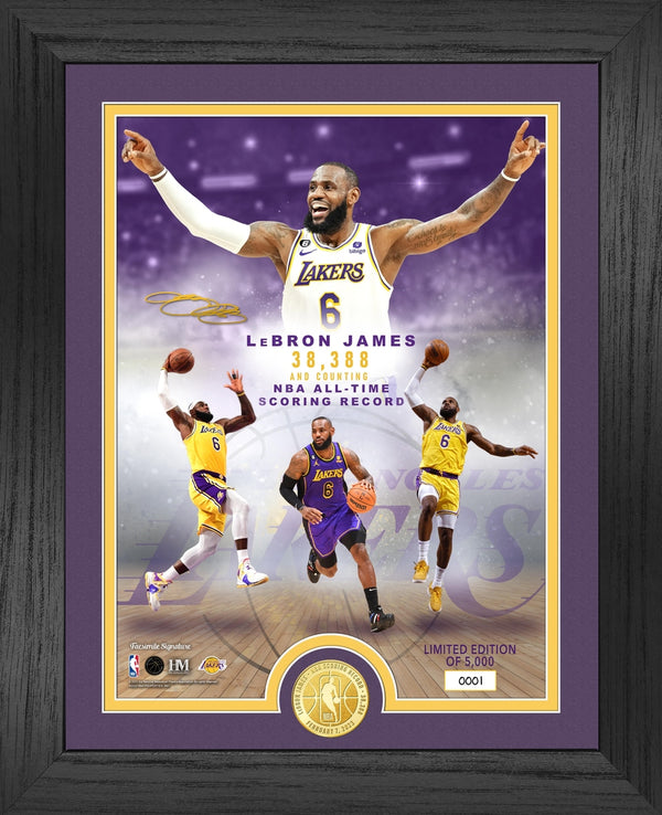 LeBron James Legends NBA All-Time Leading Scorer Bronze Coin Photo Mint