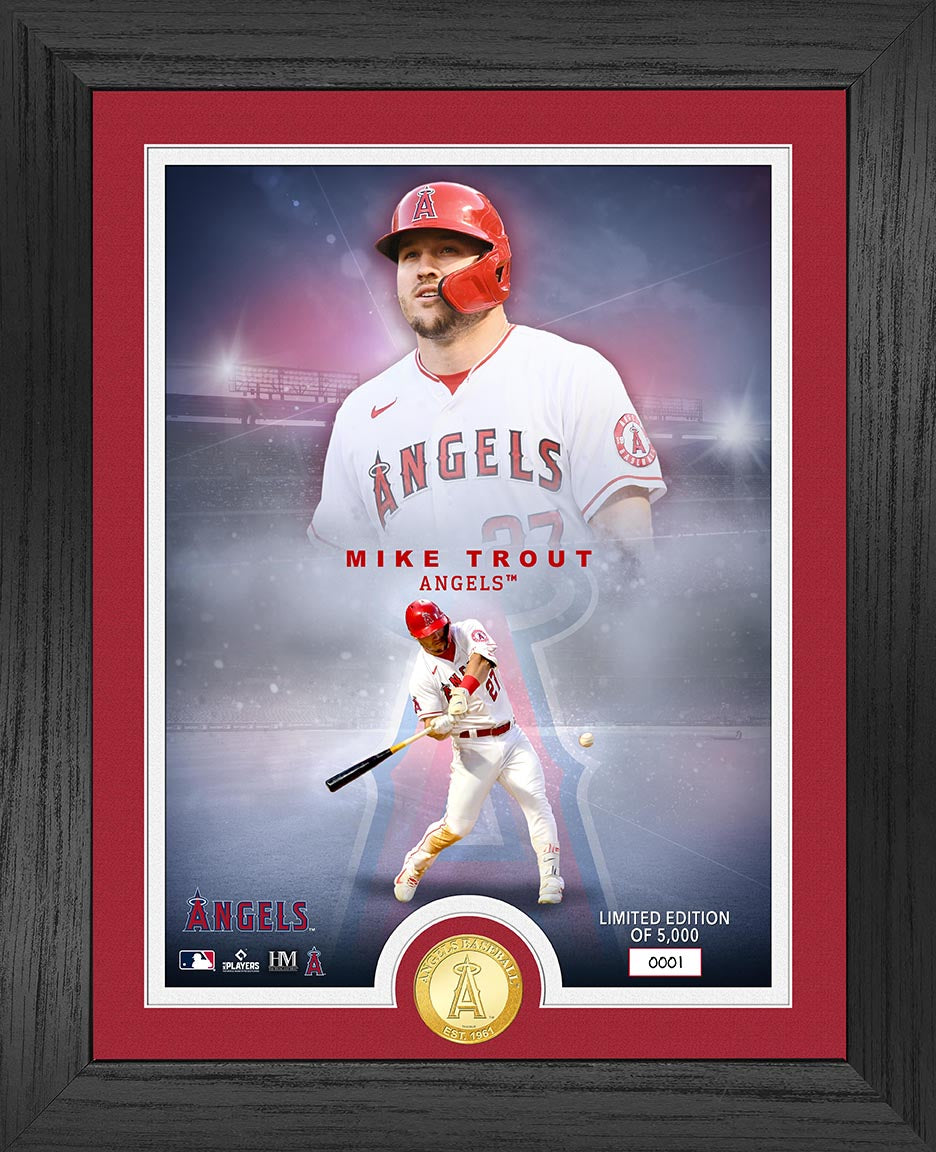 Mike Trout Angels Legends Bronze Coin Photo Mint