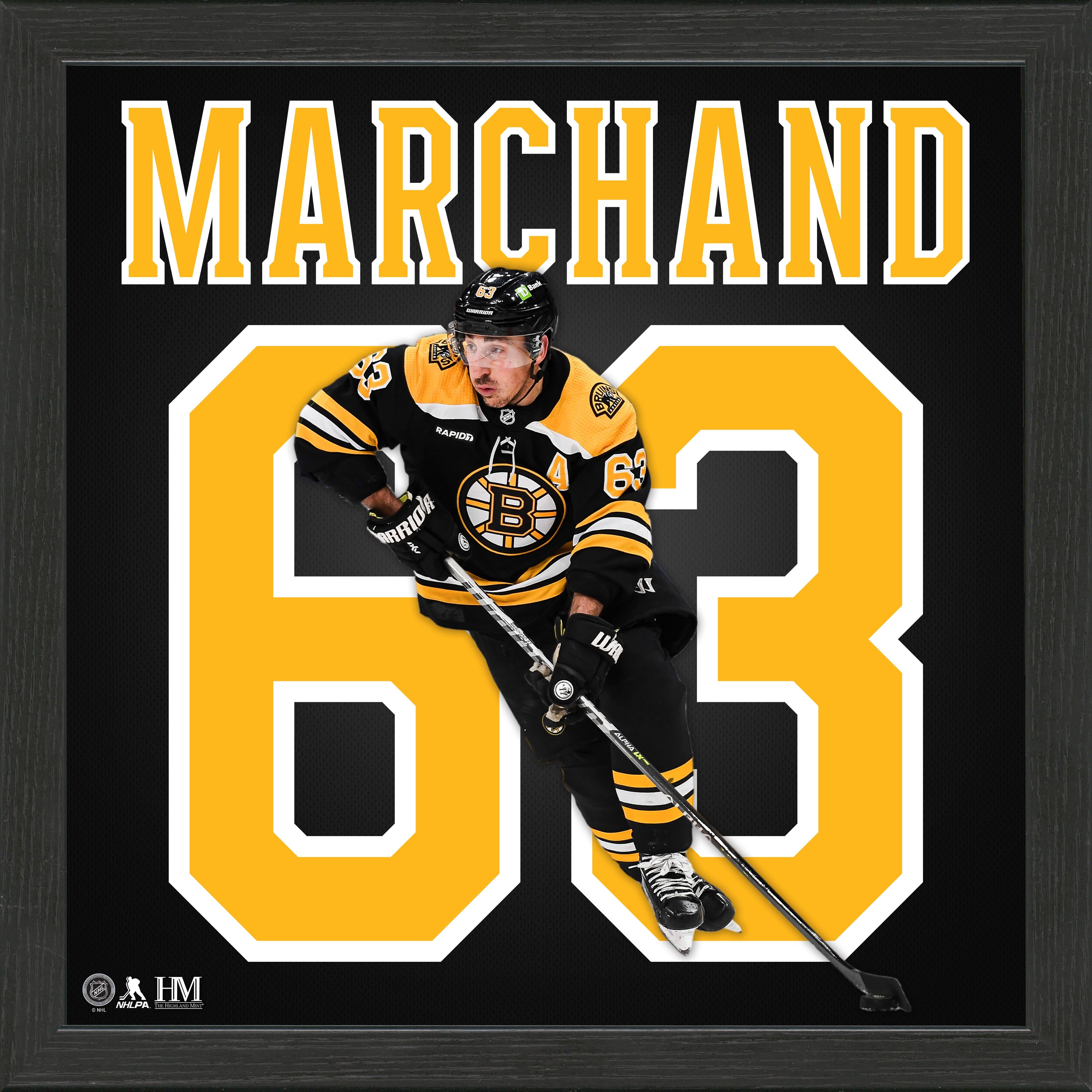 Brad Marchand Boston Bruins IMPACT Jersey Frame