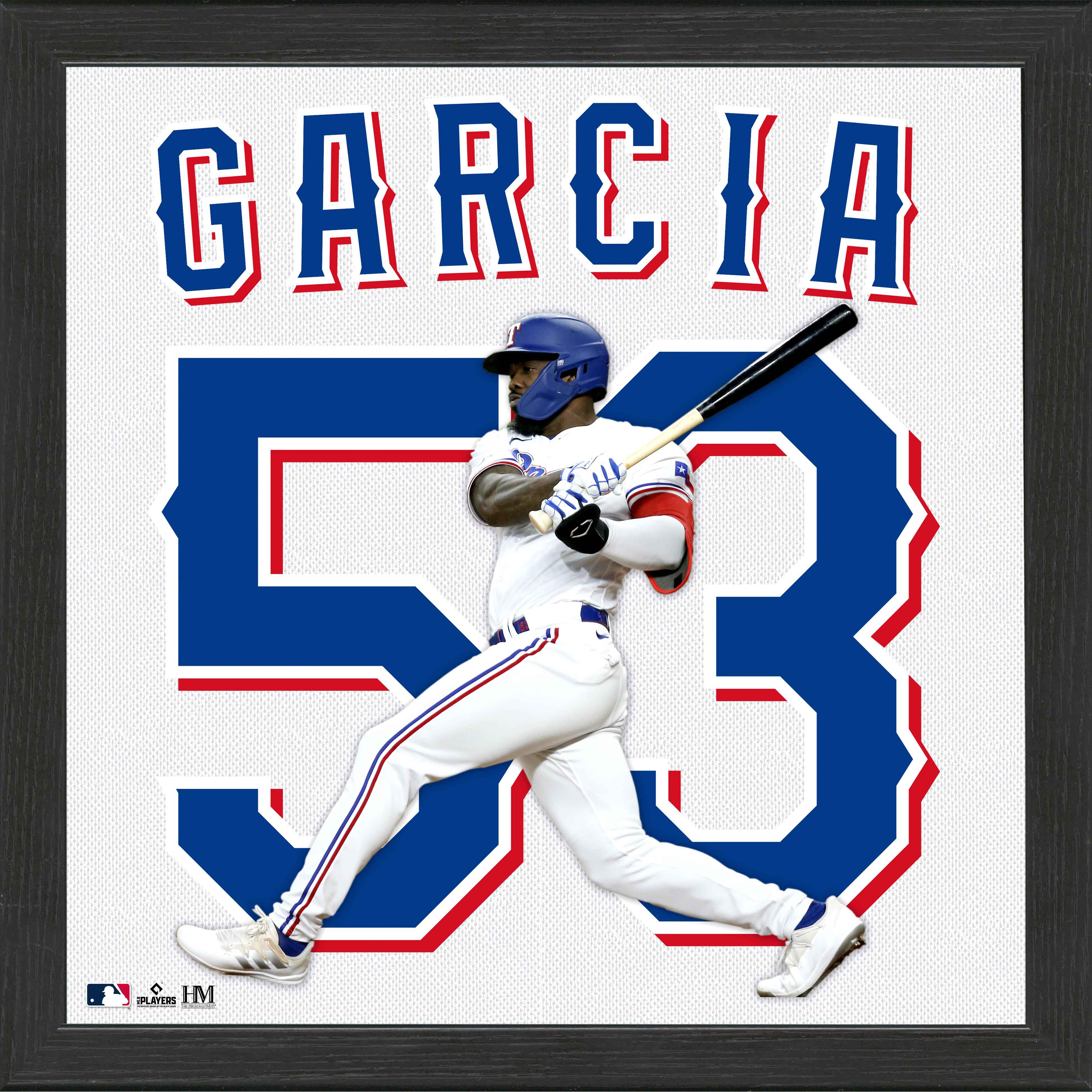 Adolis Garcia Texas Rangers Jersey IMPACT Frame