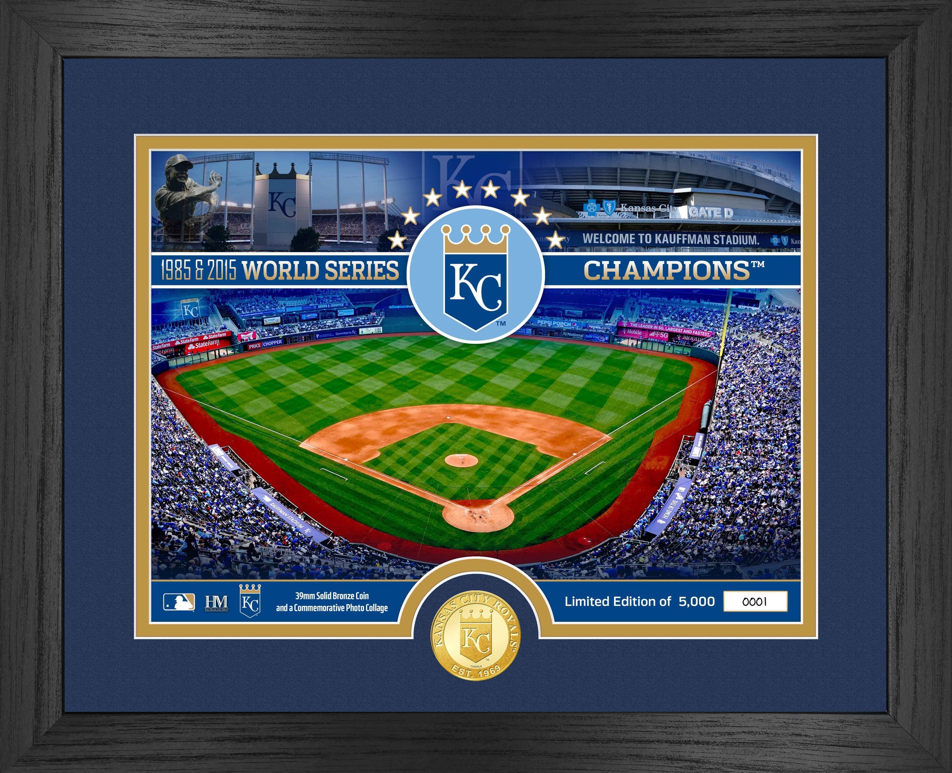 Kansas City Royals Bronze Coin Stadium Photo Mint