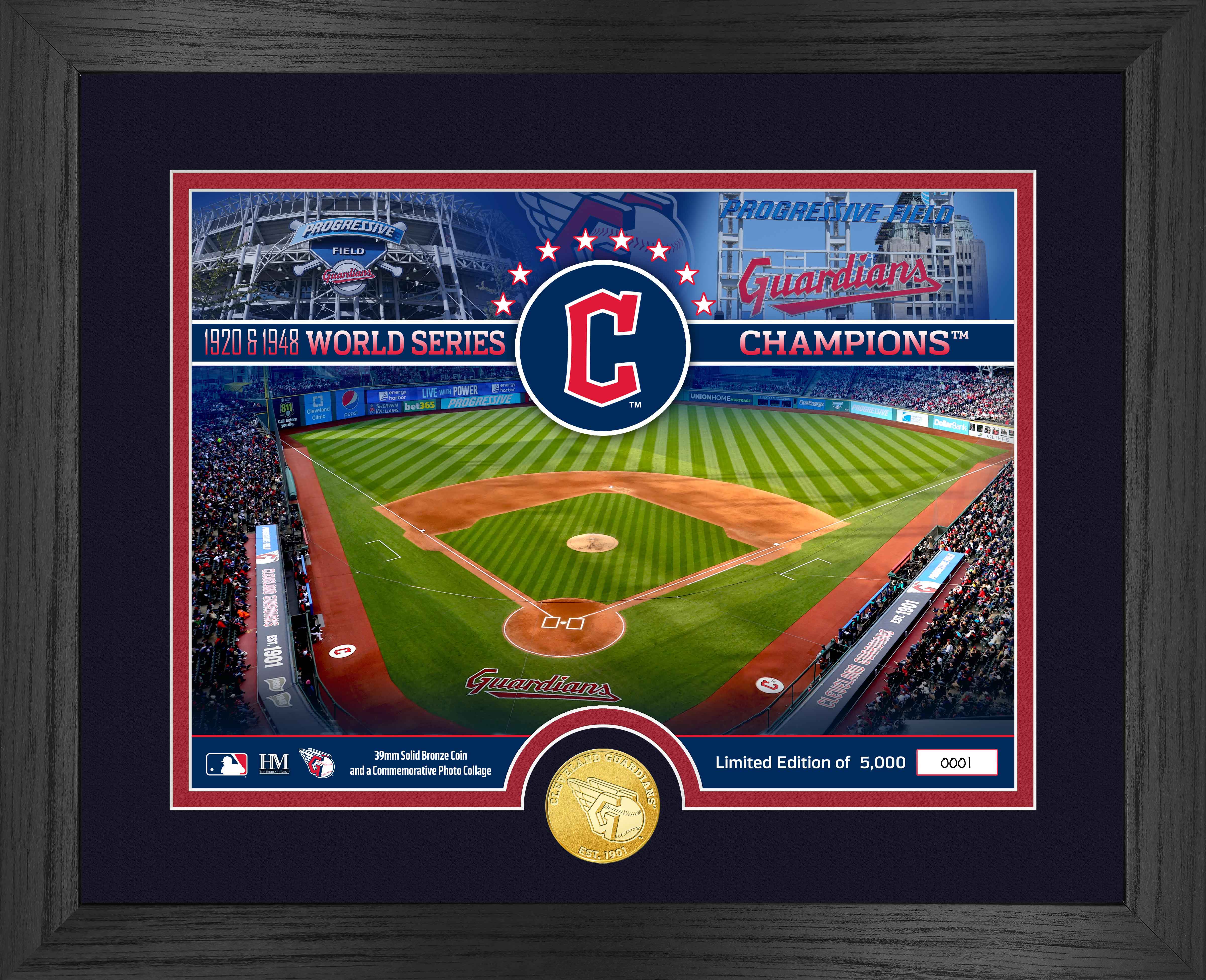 Cleveland Guardians Bronze Coin Stadium Photo Mint