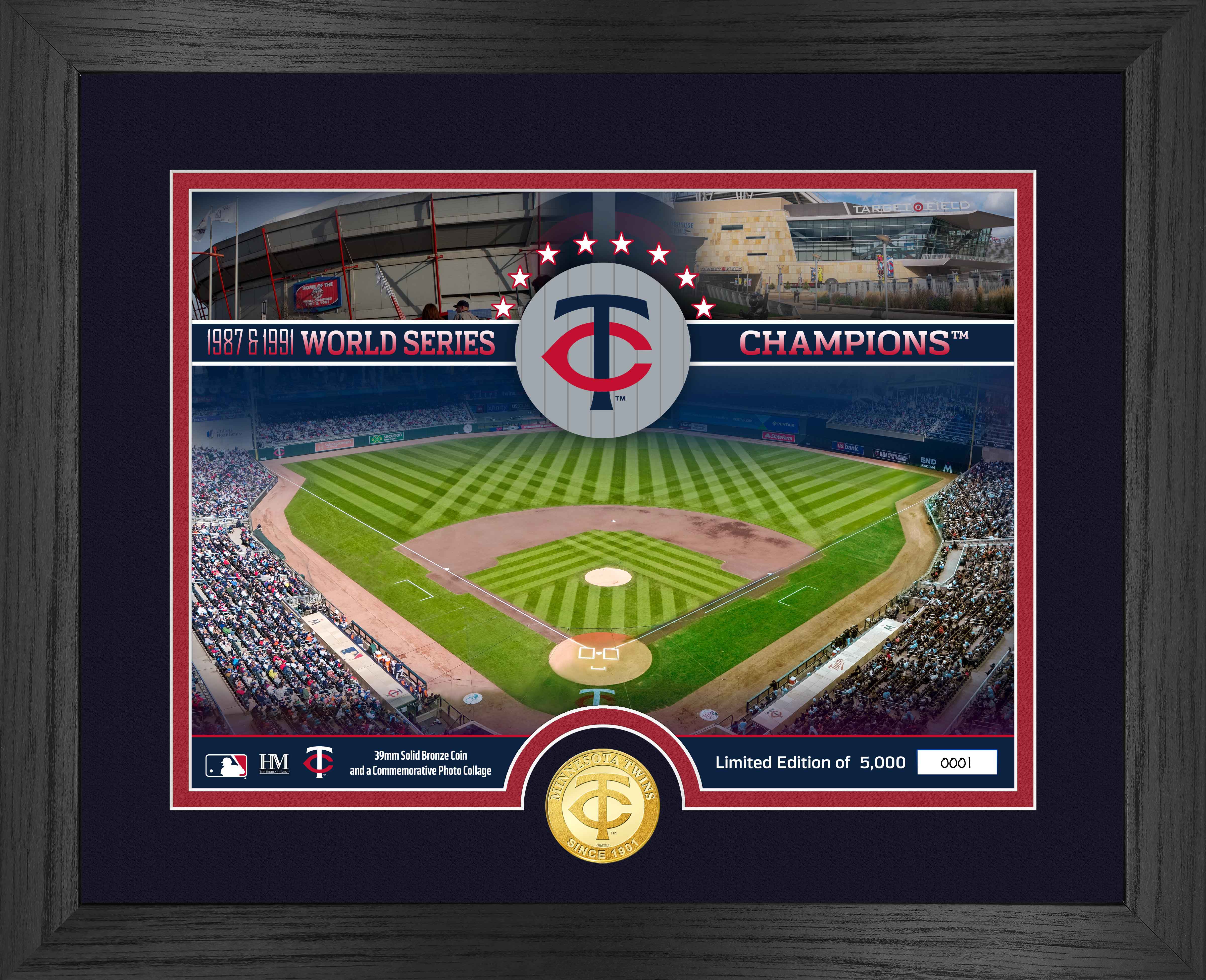 Minnesota Twins Bronze Coin Stadium Photo Mint