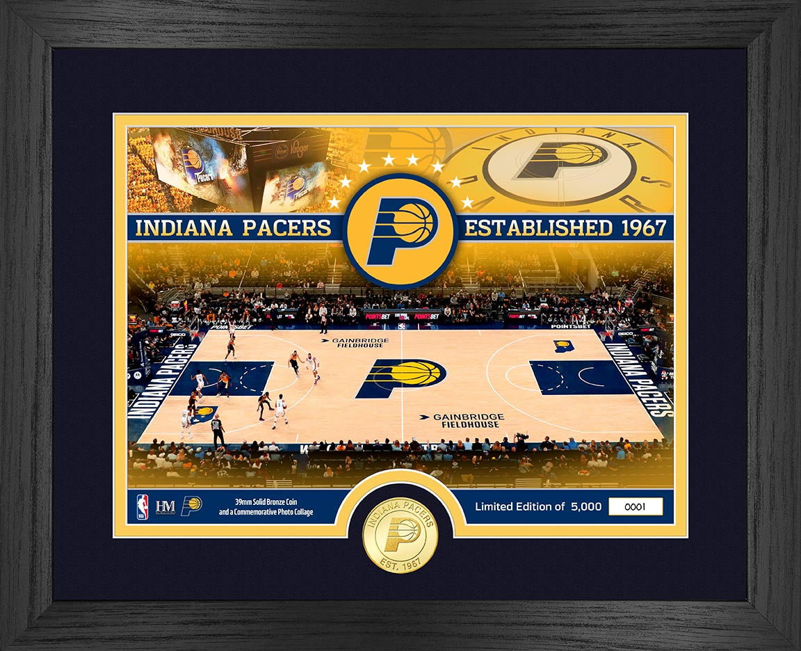 Indiana Pacers Bronze Coin Court Photo Mint
