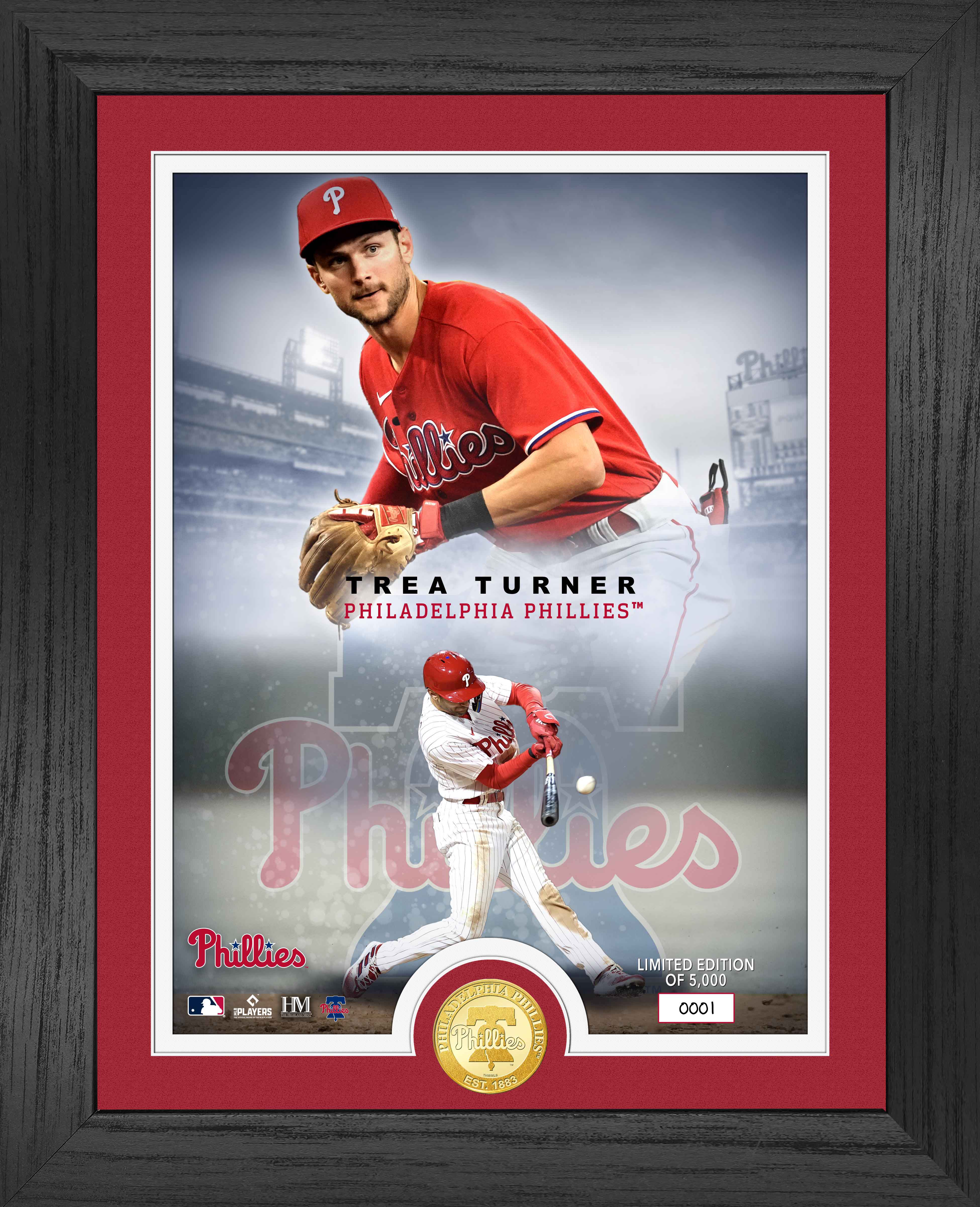 Trae Turner Philadelphia Phillies Legends Bronze Coin Photo Mint