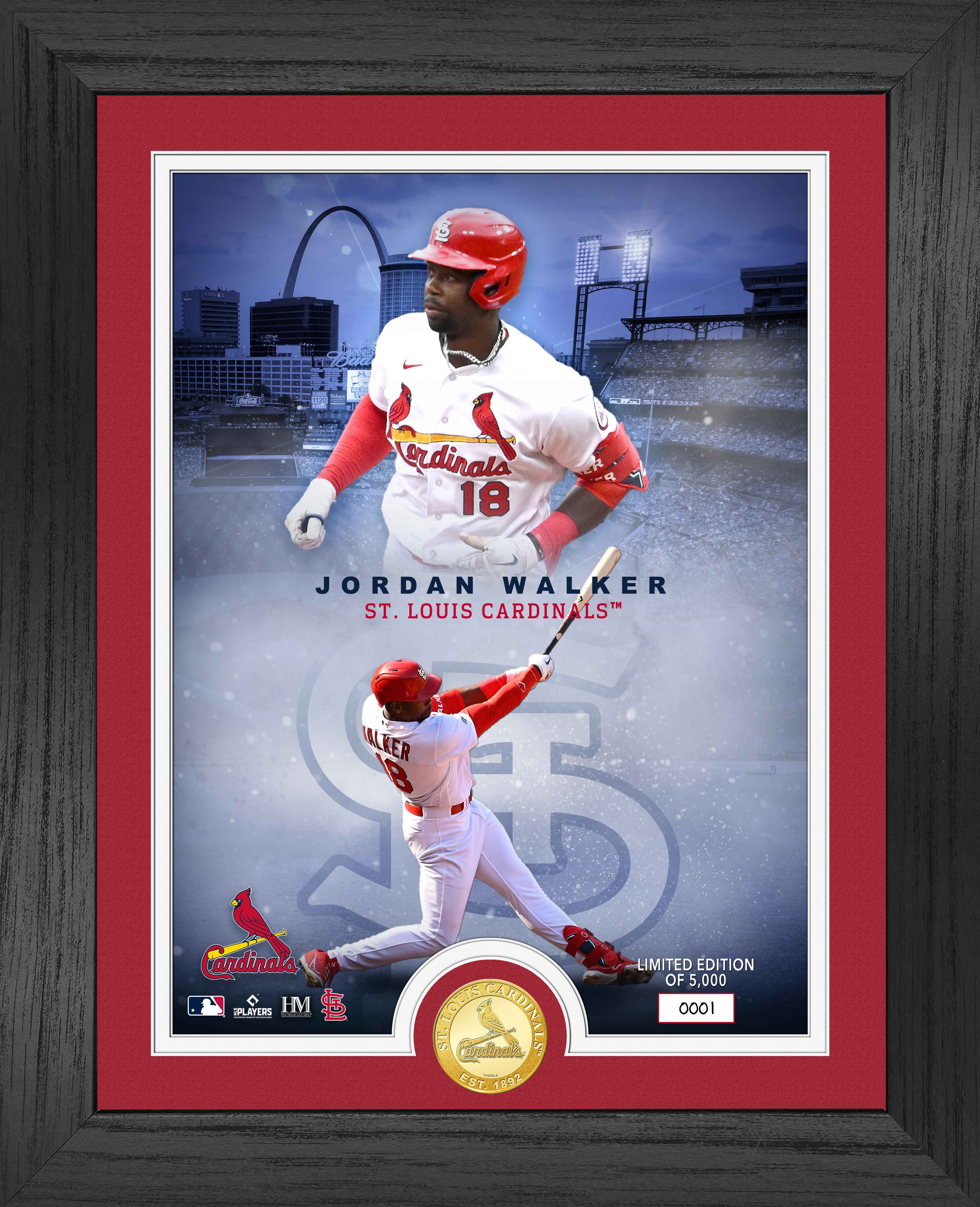 Jordan Walker St. Louis Cardinals Legends Bronze Coin Photo Mint