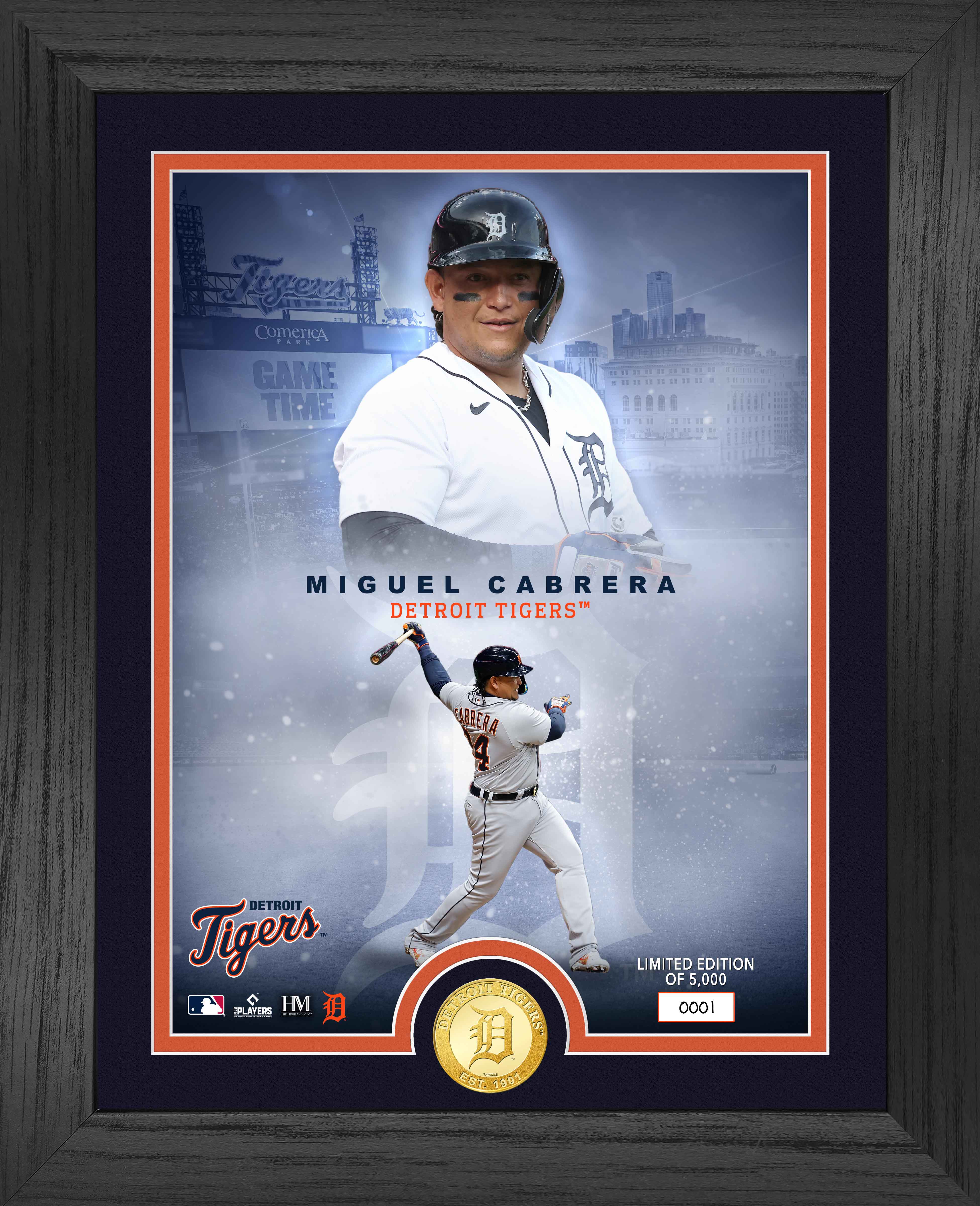 Miguel Cabrera Detroit Tigers Legends Bronze Coin Photo Mint