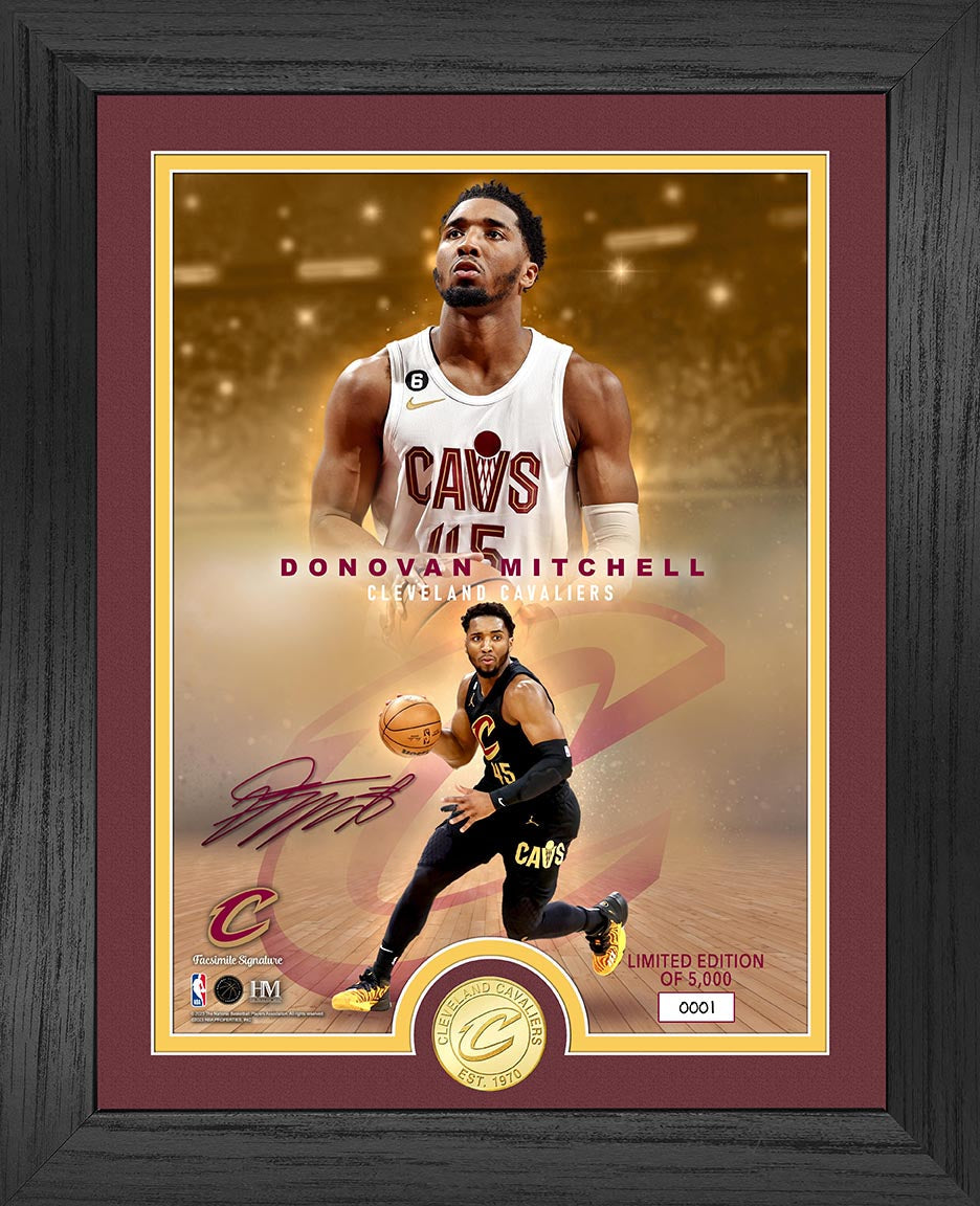 Donovan Mitchell Cleveland Cavaliers Legends Bronze Coin Photo Mint