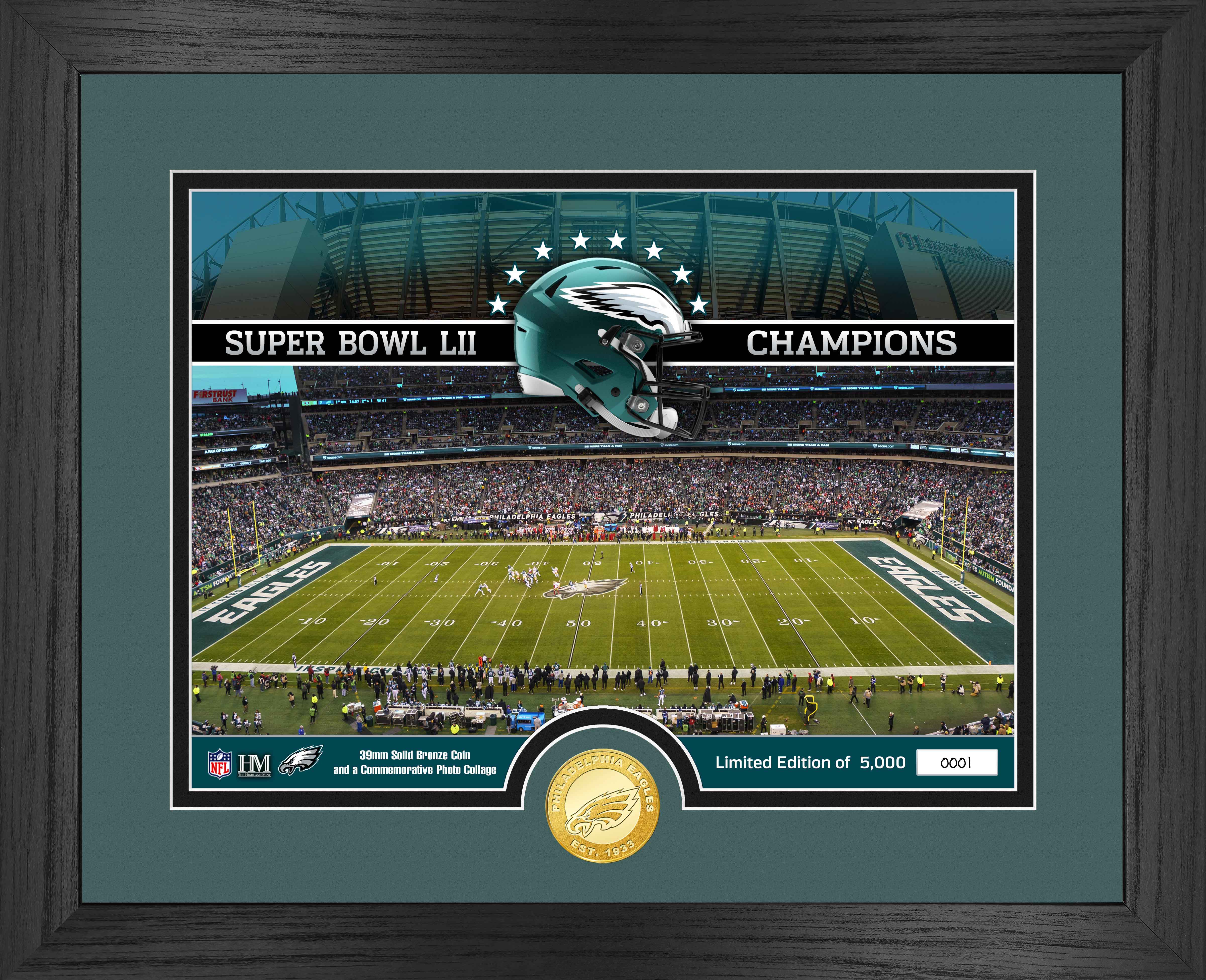 Philadelphia Eagles Stadium Bronze Coin Photo Mint