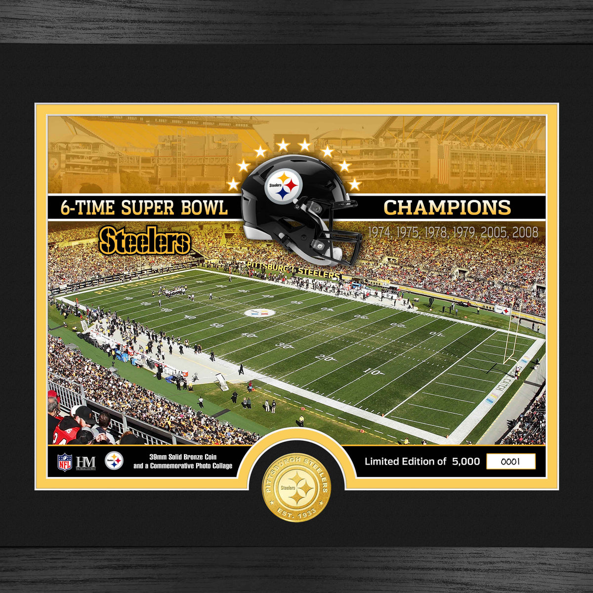 Pittsburgh Steelers Stadium Bronze Coin Photo Mint
