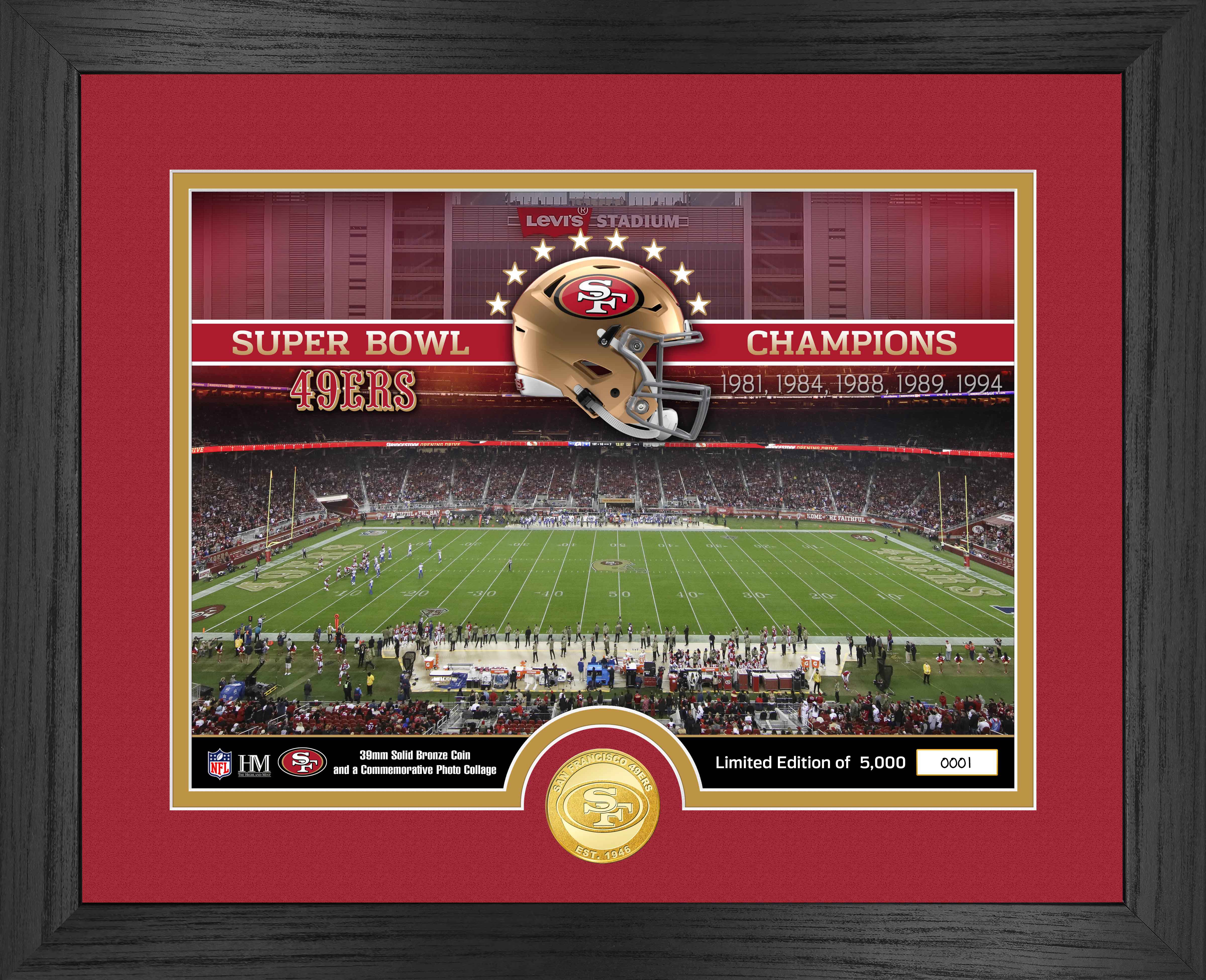 San Francisco 49ers Stadium Bronze Coin Photo Mint