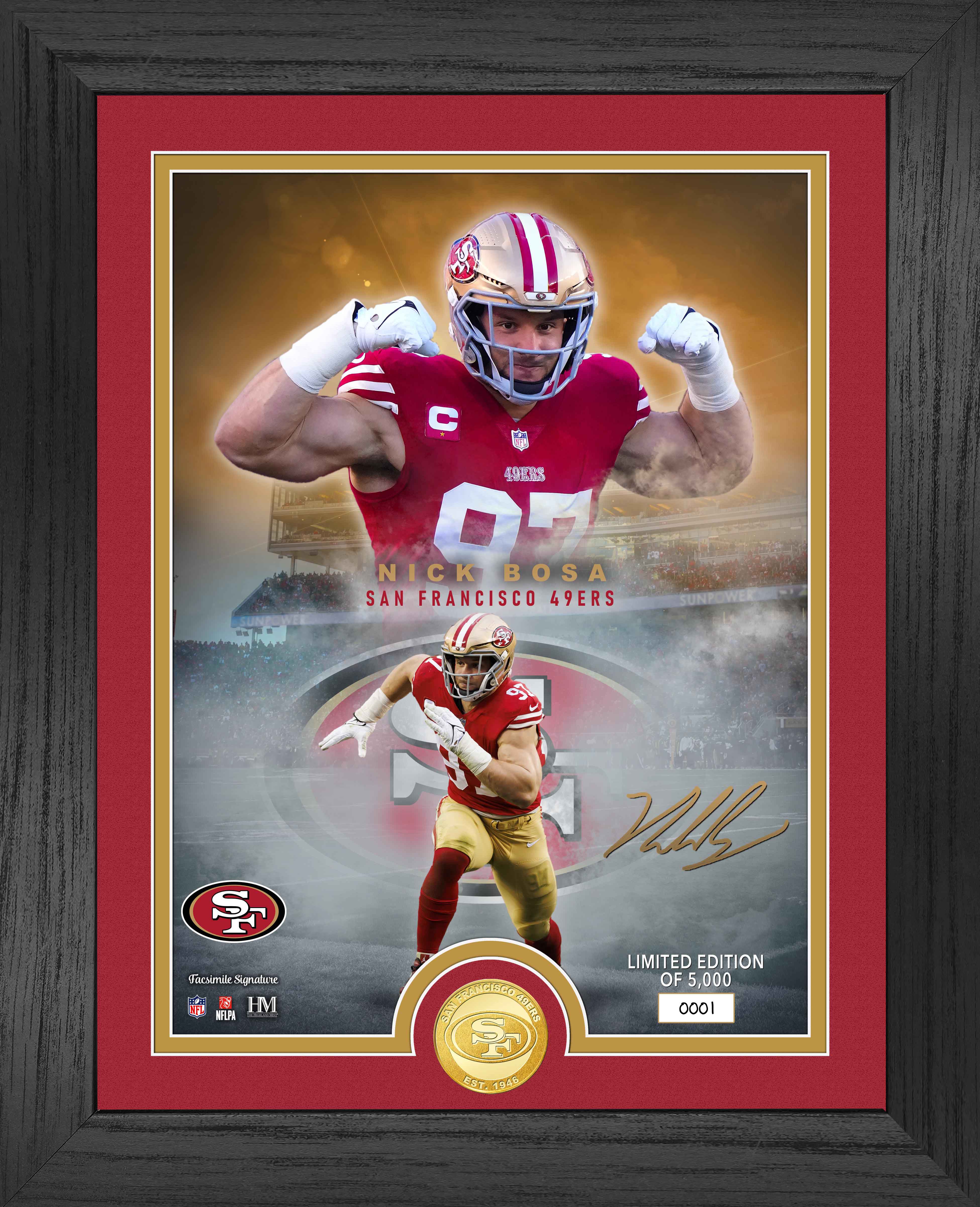 Nick Bosa NFL Legends Bronze Coin Photo Mint