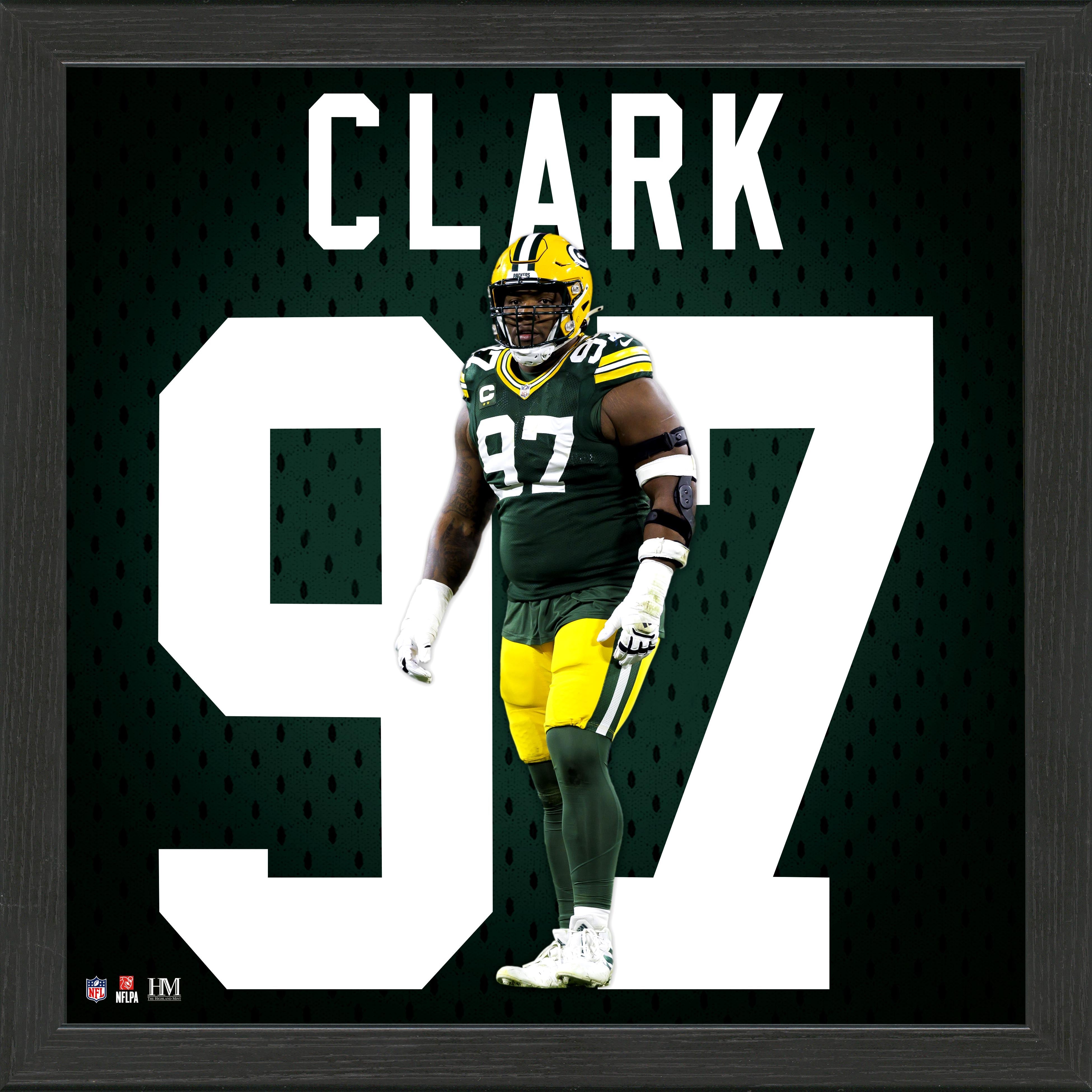 Kenny Clark Green Bay Packers IMPACT Jersey Frame