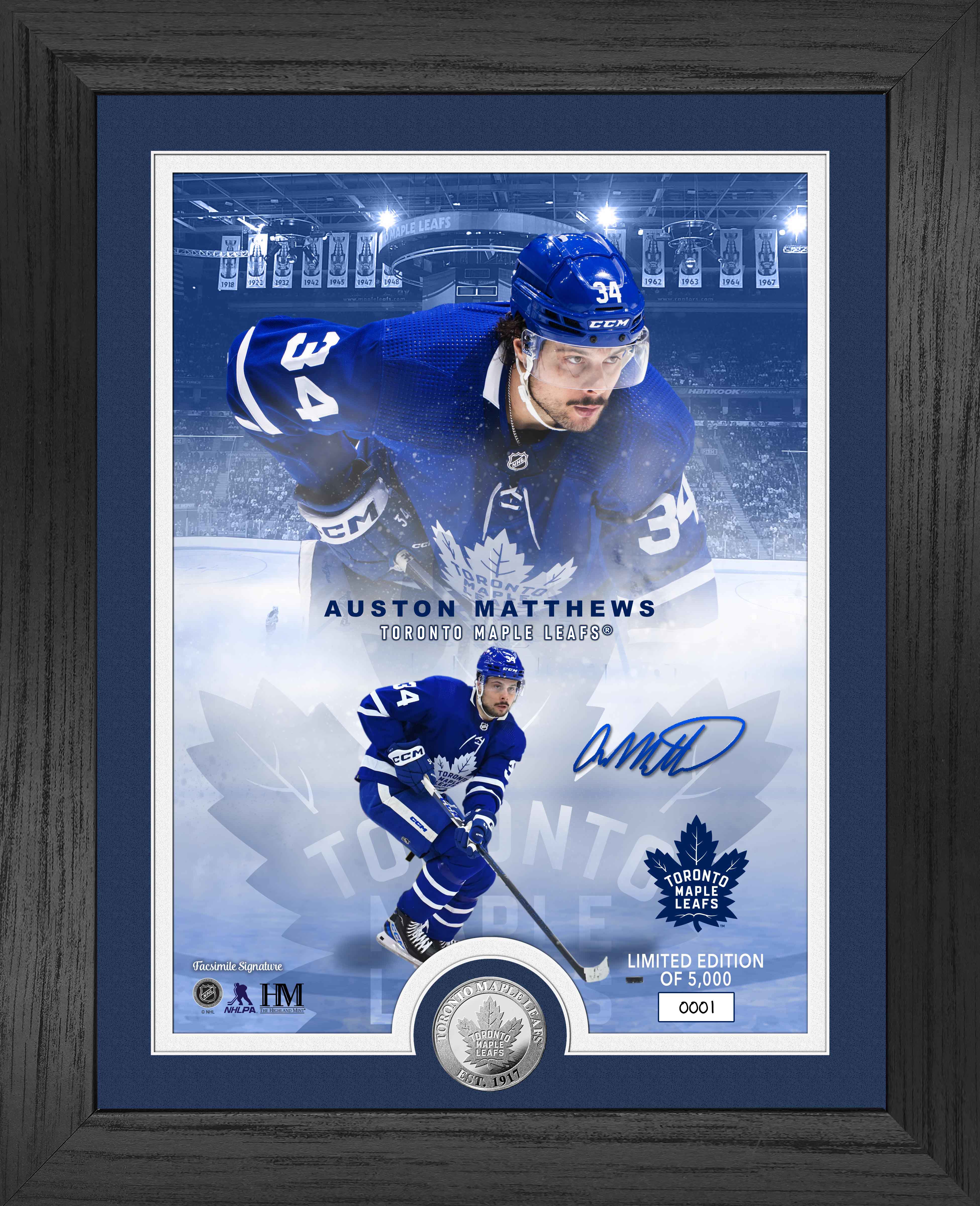 Auston Matthews Legends Silver Coin Photo Mint