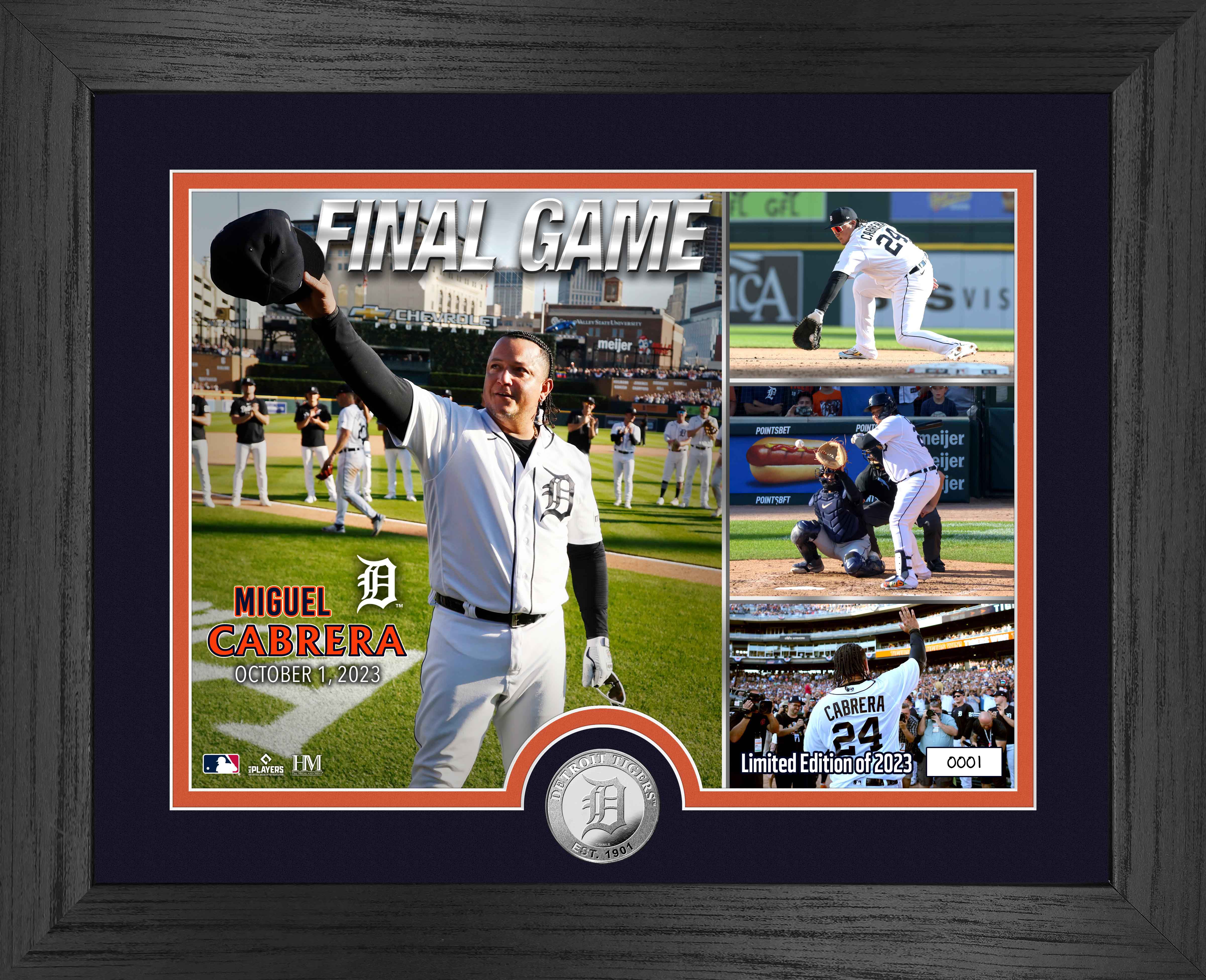 Miguel Cabrera Final Career Game Silver Coin Photo Mint