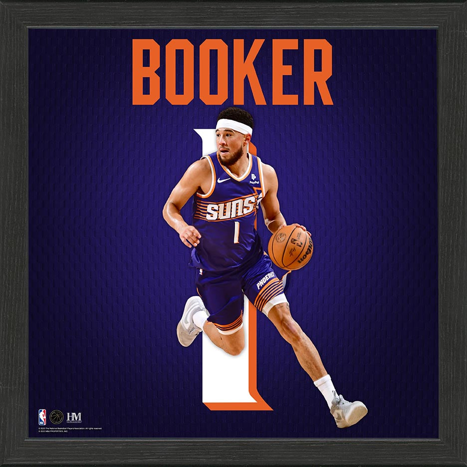 Devin Booker Phoenix Suns IMPACT Jersey Frame