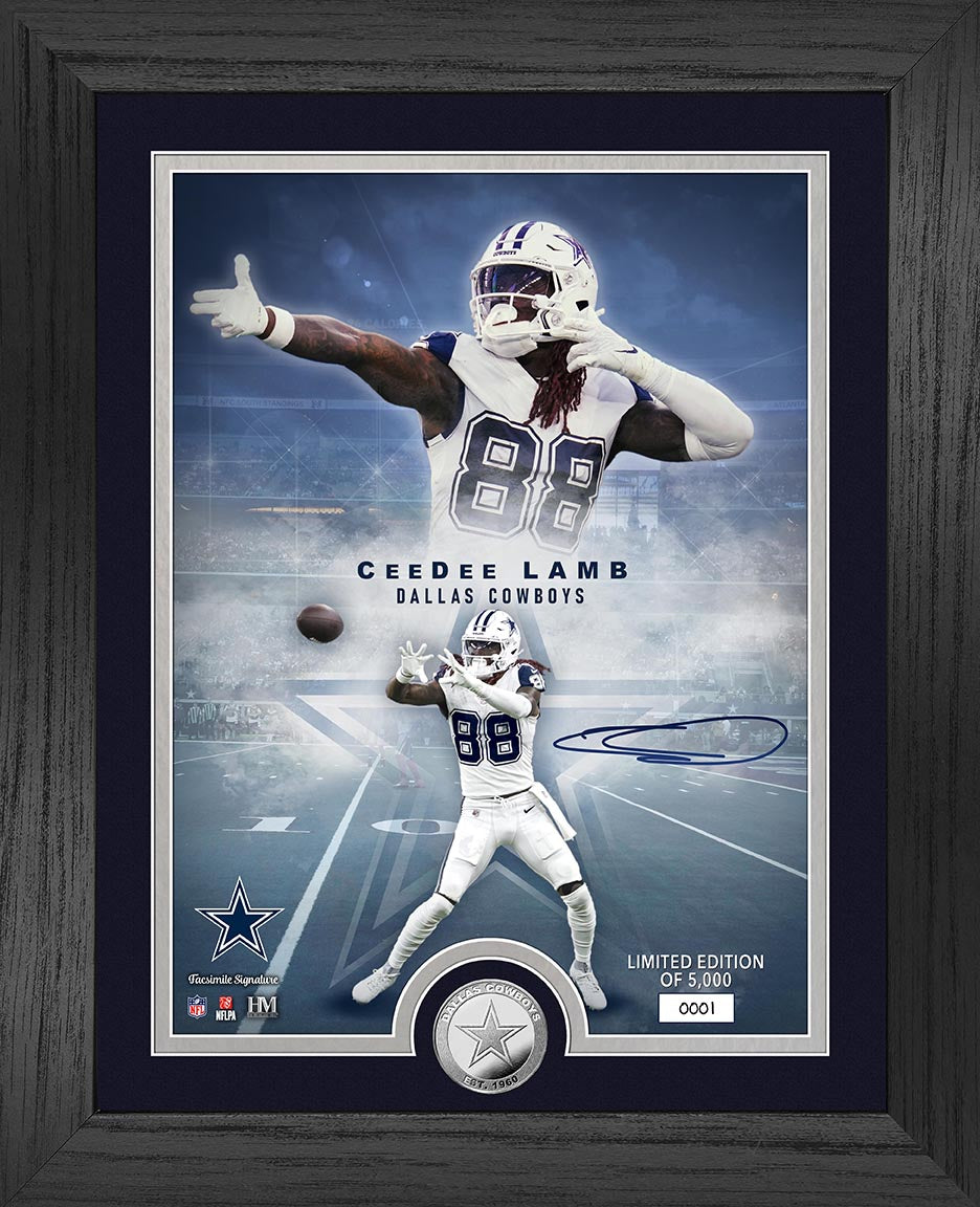 CeeDee Lamb Dallas Cowboys Legends Silver Coin Photo Mint