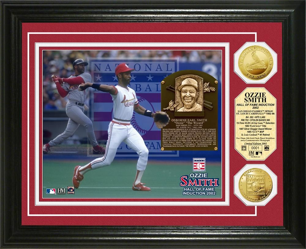 Ozzie Smith Baseball HOF Gold Coin Photo Mint
