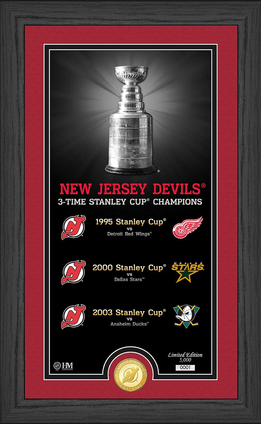 New Jersey Devils "Legacy" Supreme Bronze Coin Panoramic Photo Mint