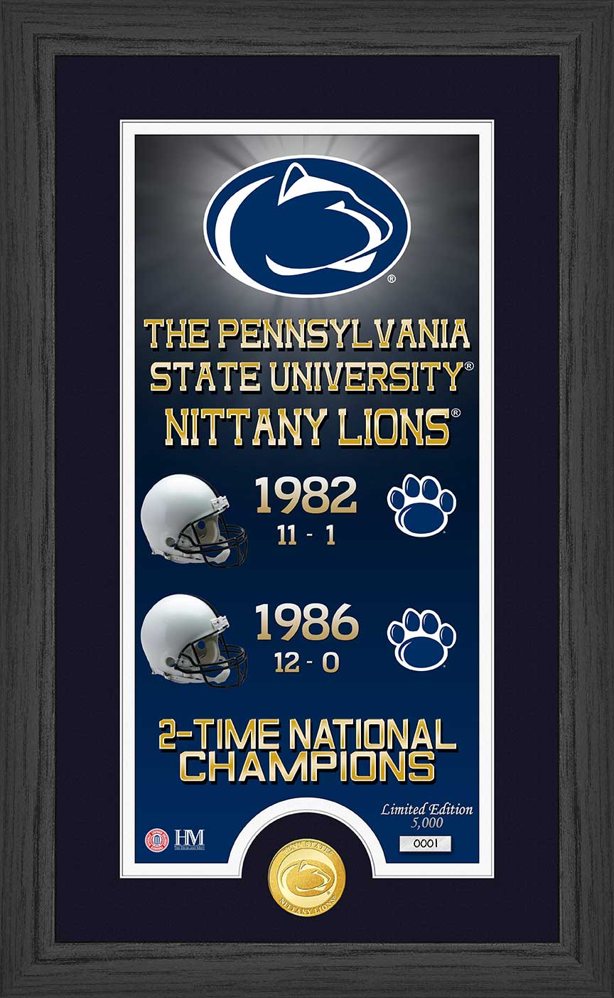 Penn State University "Legacy" Bronze Coin Panoramic Photo Mint
