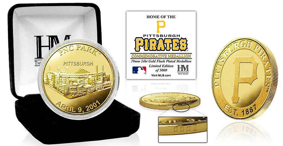 Pittsburgh Pirates Stadium Gold Mint Coin