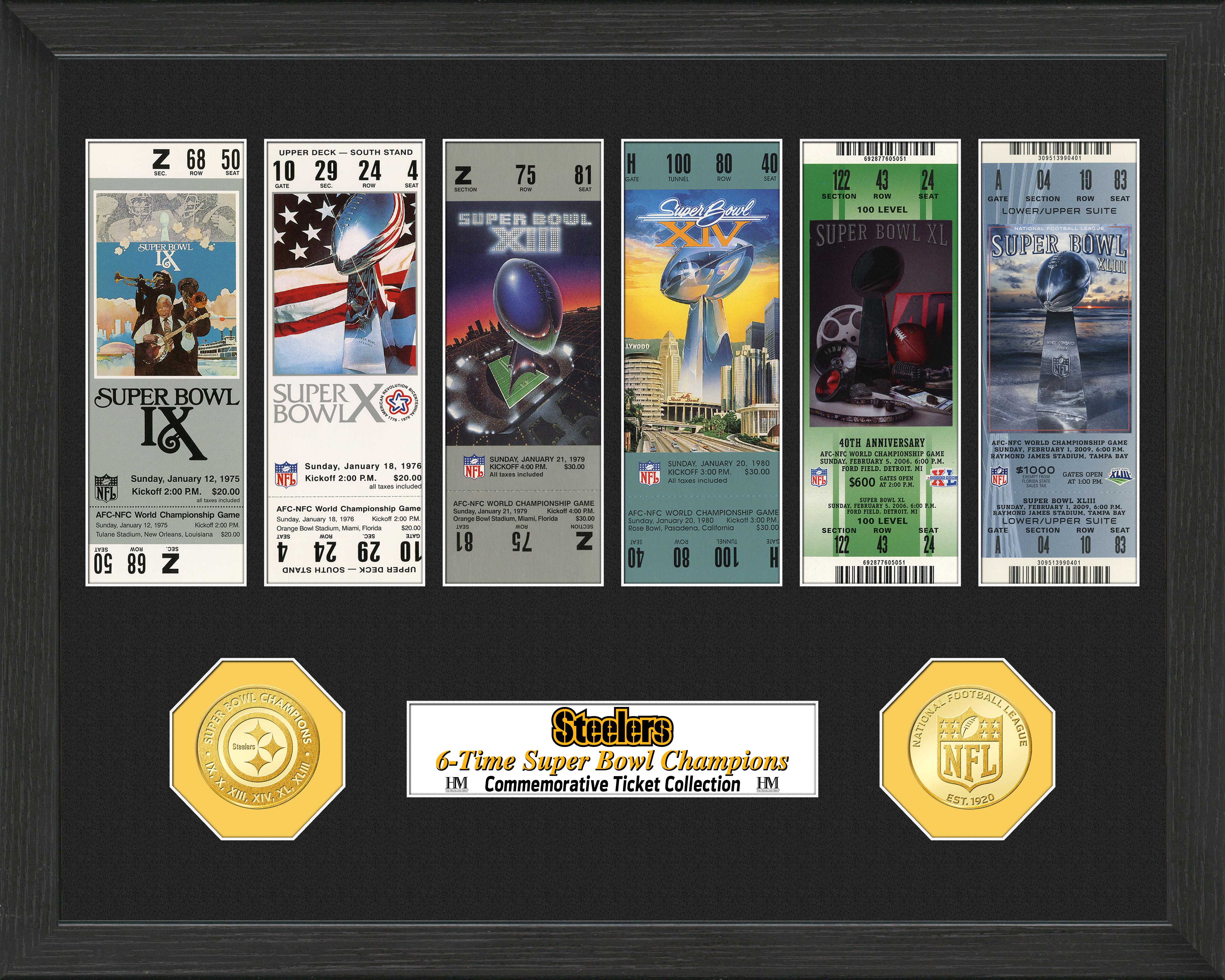 Pittsburgh Steelers SB Championship Ticket Collection