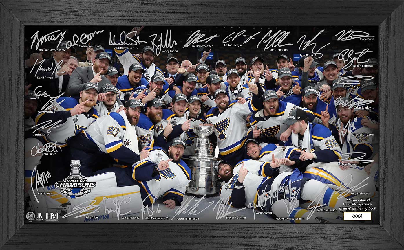 St. Louis Blues 2019 Stanley Cup Champions Signature Rink