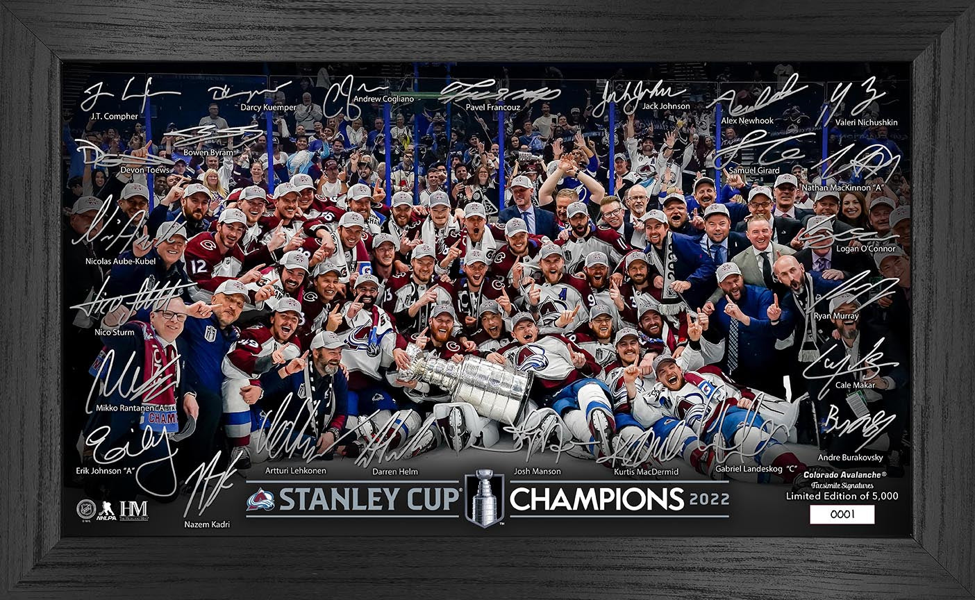 Colorado Avalanche 2022 Stanley Cup Final Champions Signature Rink