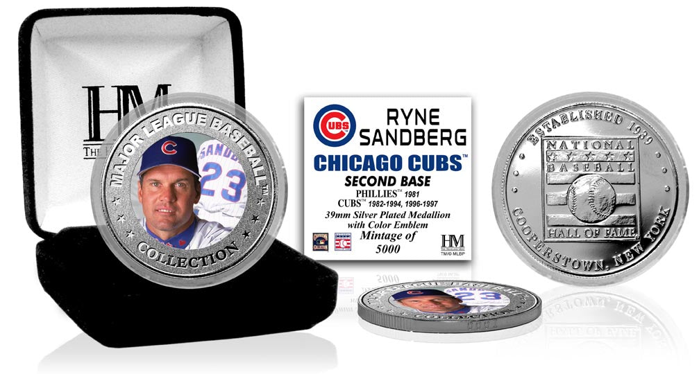 Ryne Sandberg Baseball Hall of Fame Silver Color Coin