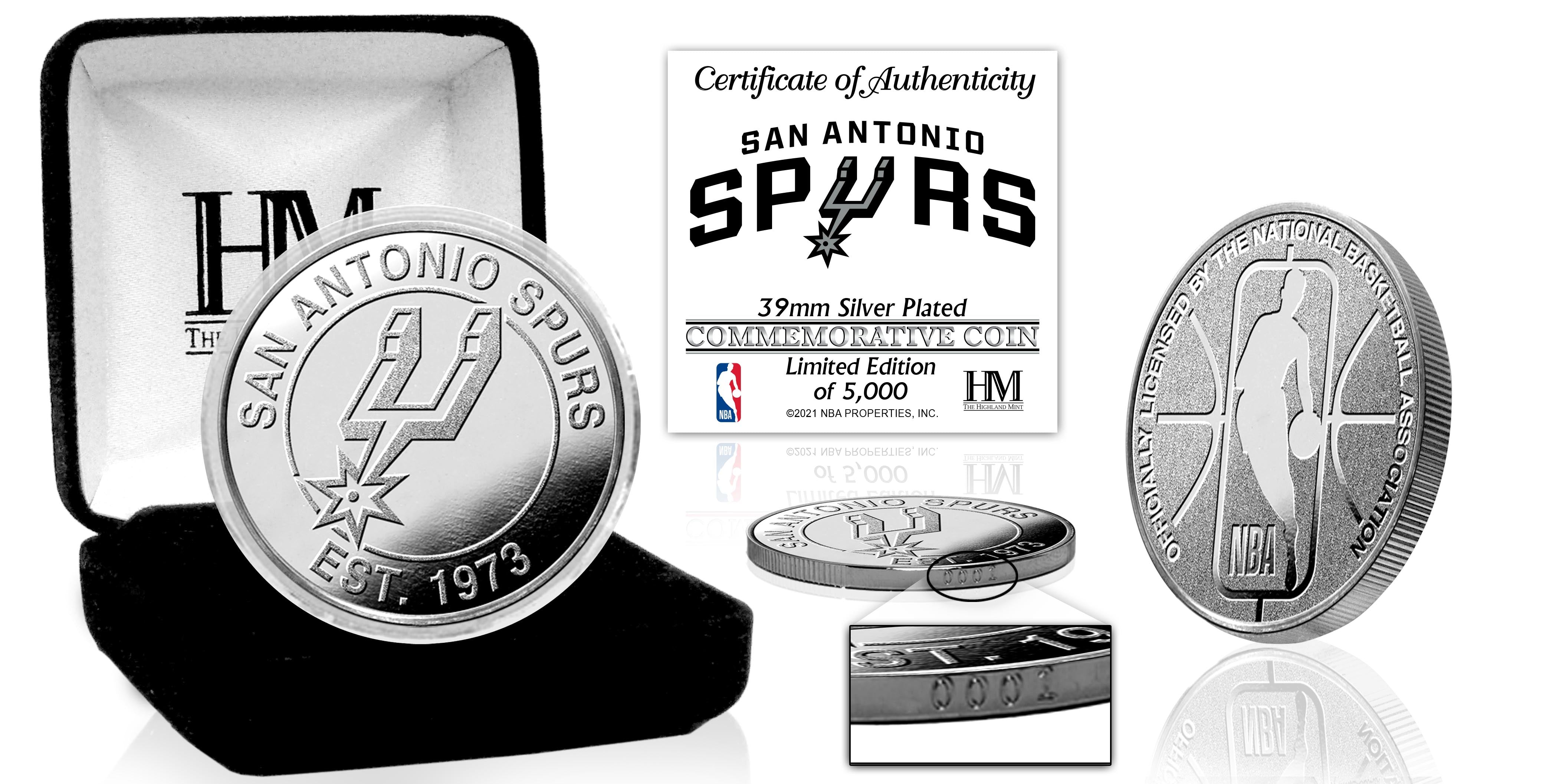 San Antonio Spurs Silver Mint Coin
