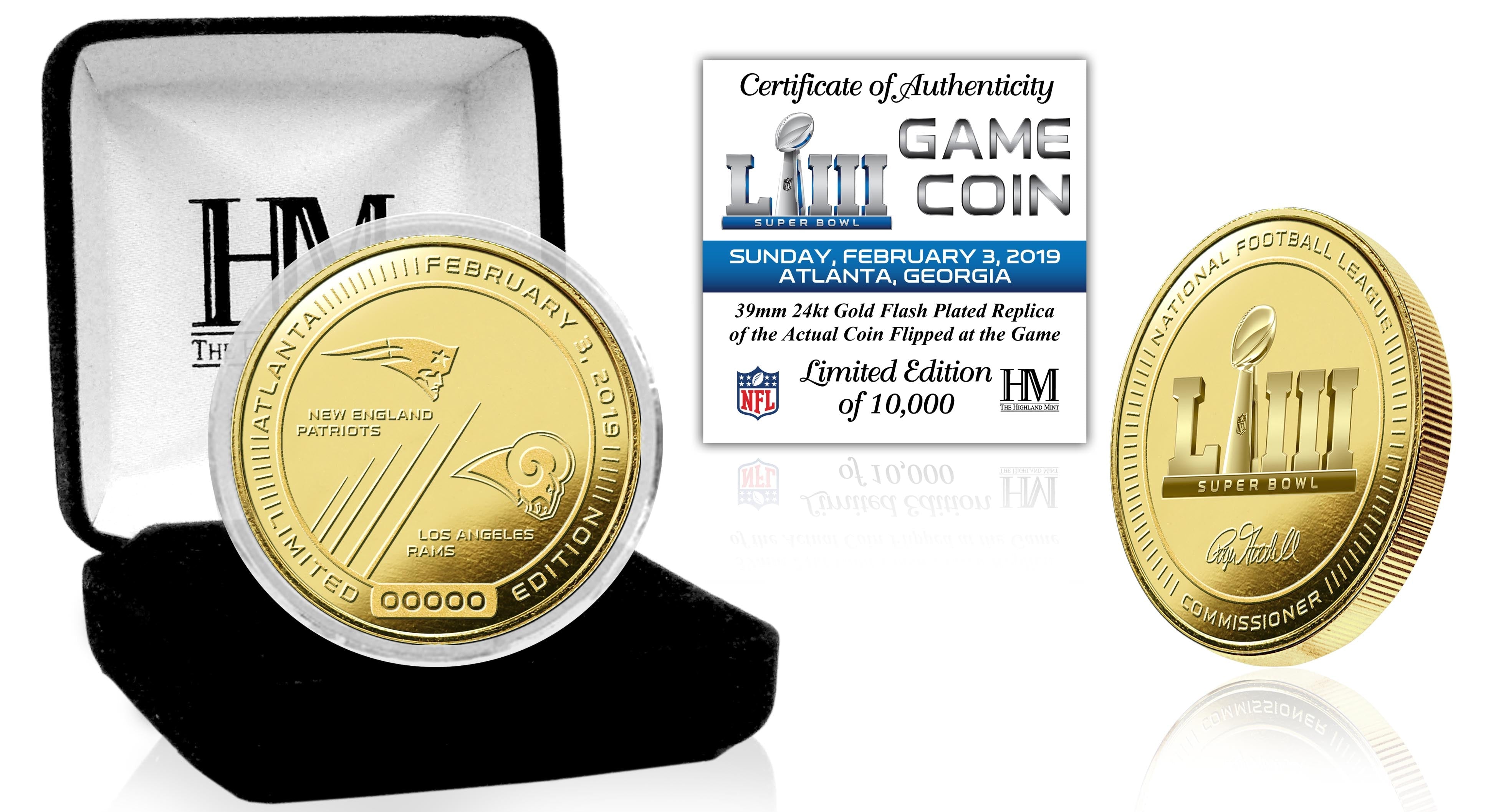 Super Bowl LIII Gold Flip Coin