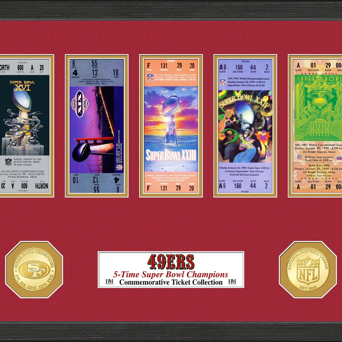 San Francisco 49ers SB Championship Ticket Collection