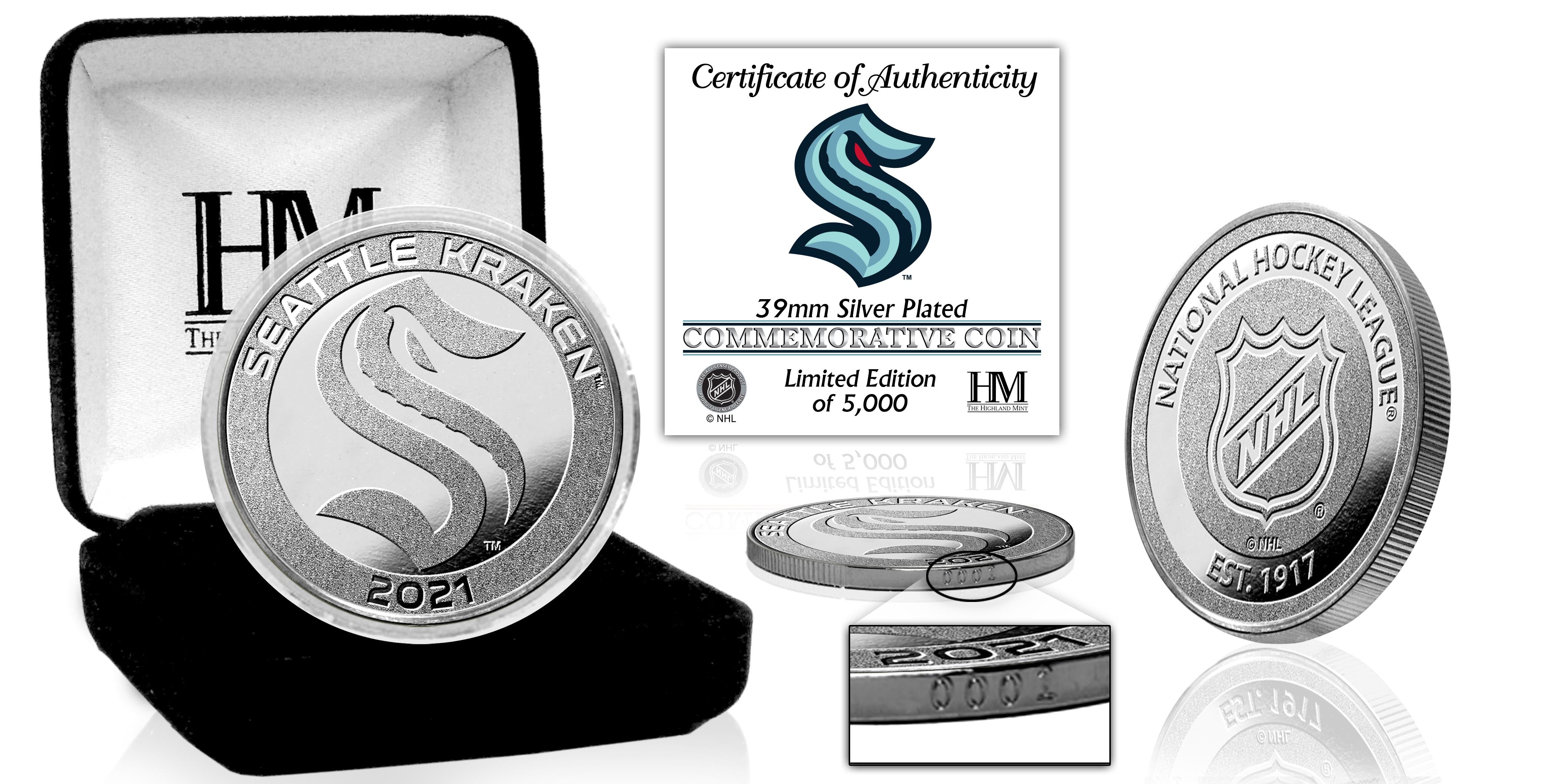 Seattle Kraken Silver Mint Coin