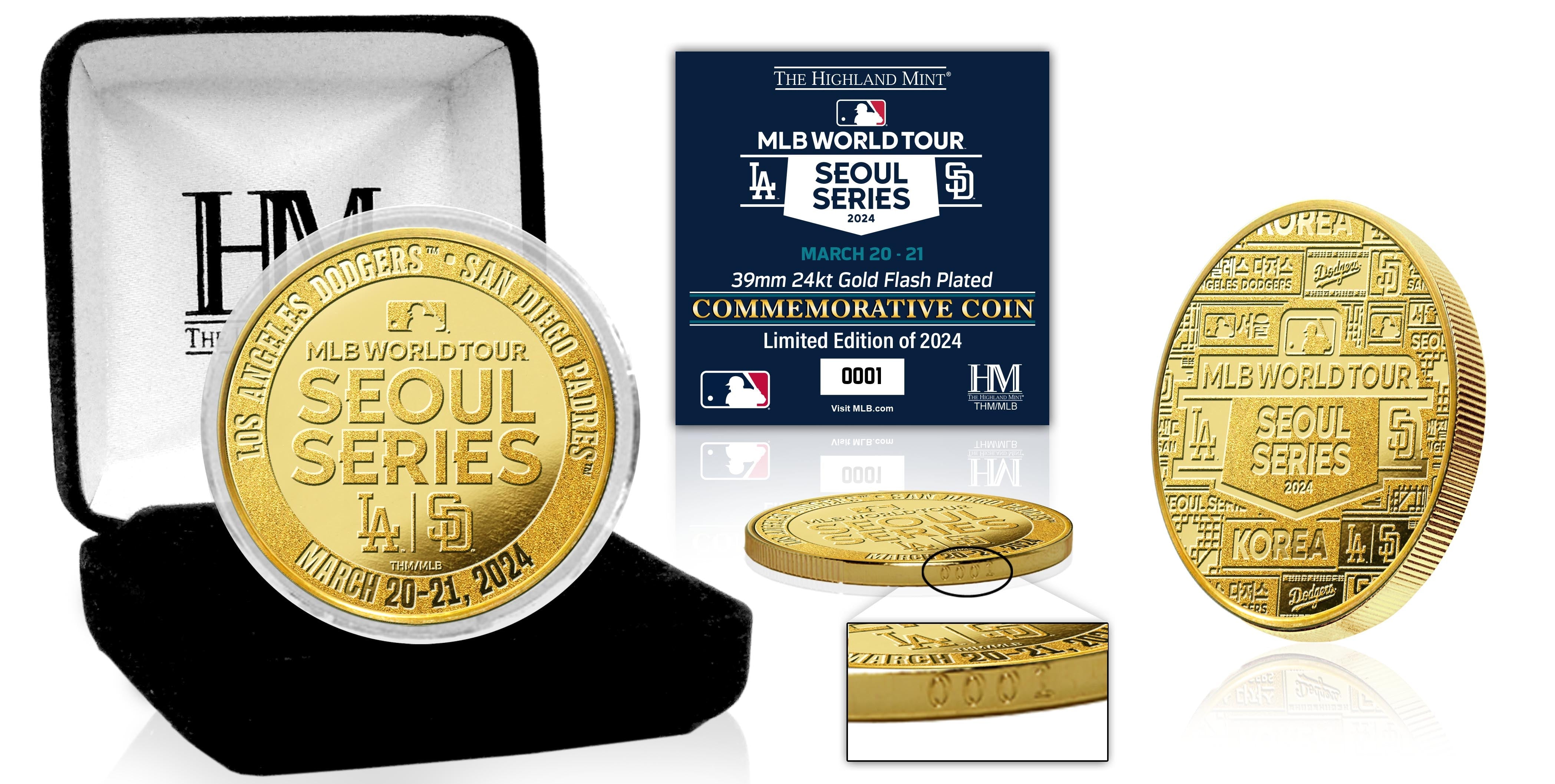 MLB World Tour Seoul Series 2024 Gold Mint Coin