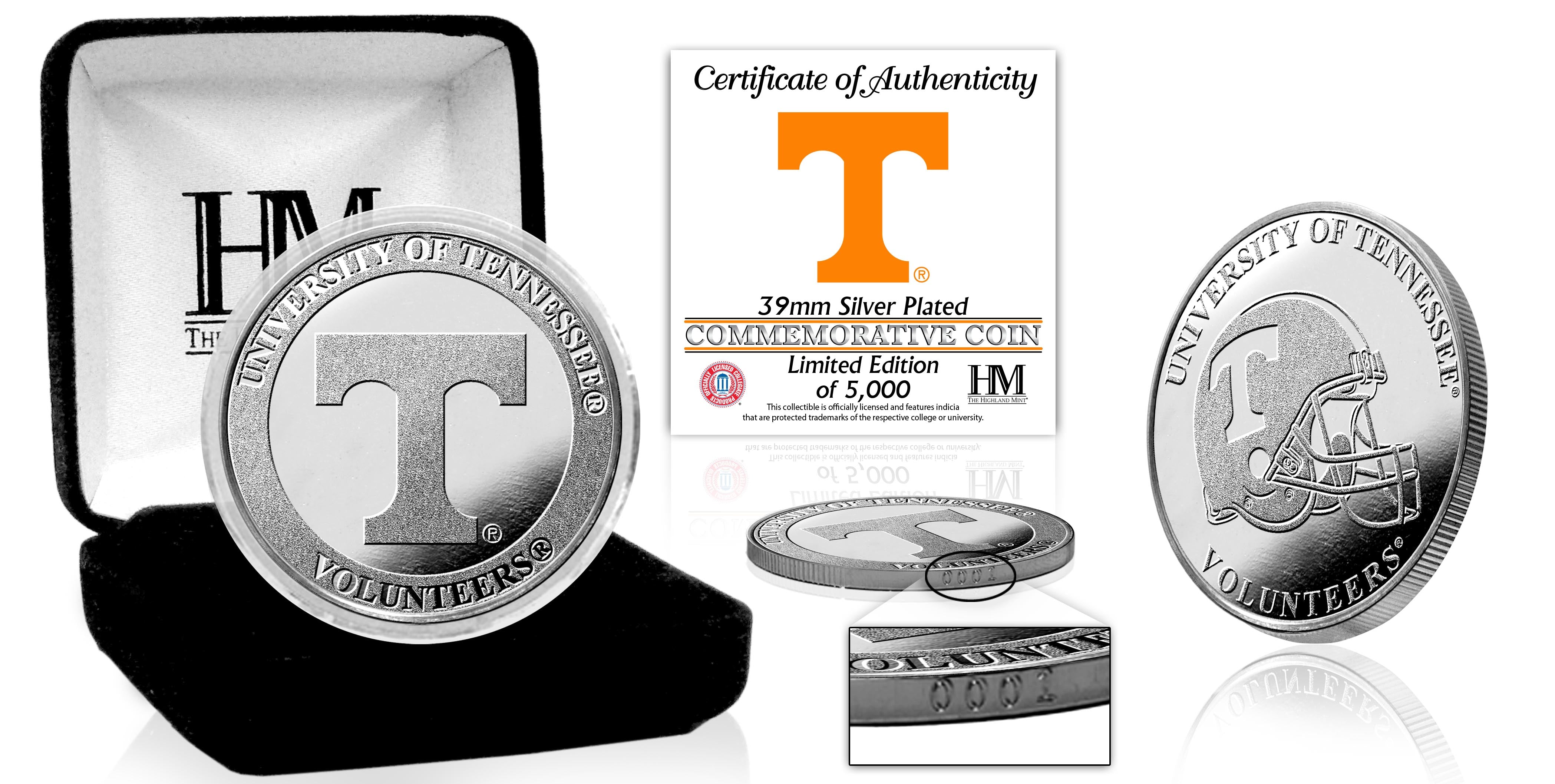 University of Tennessee Volunteers Silver Mint Coin