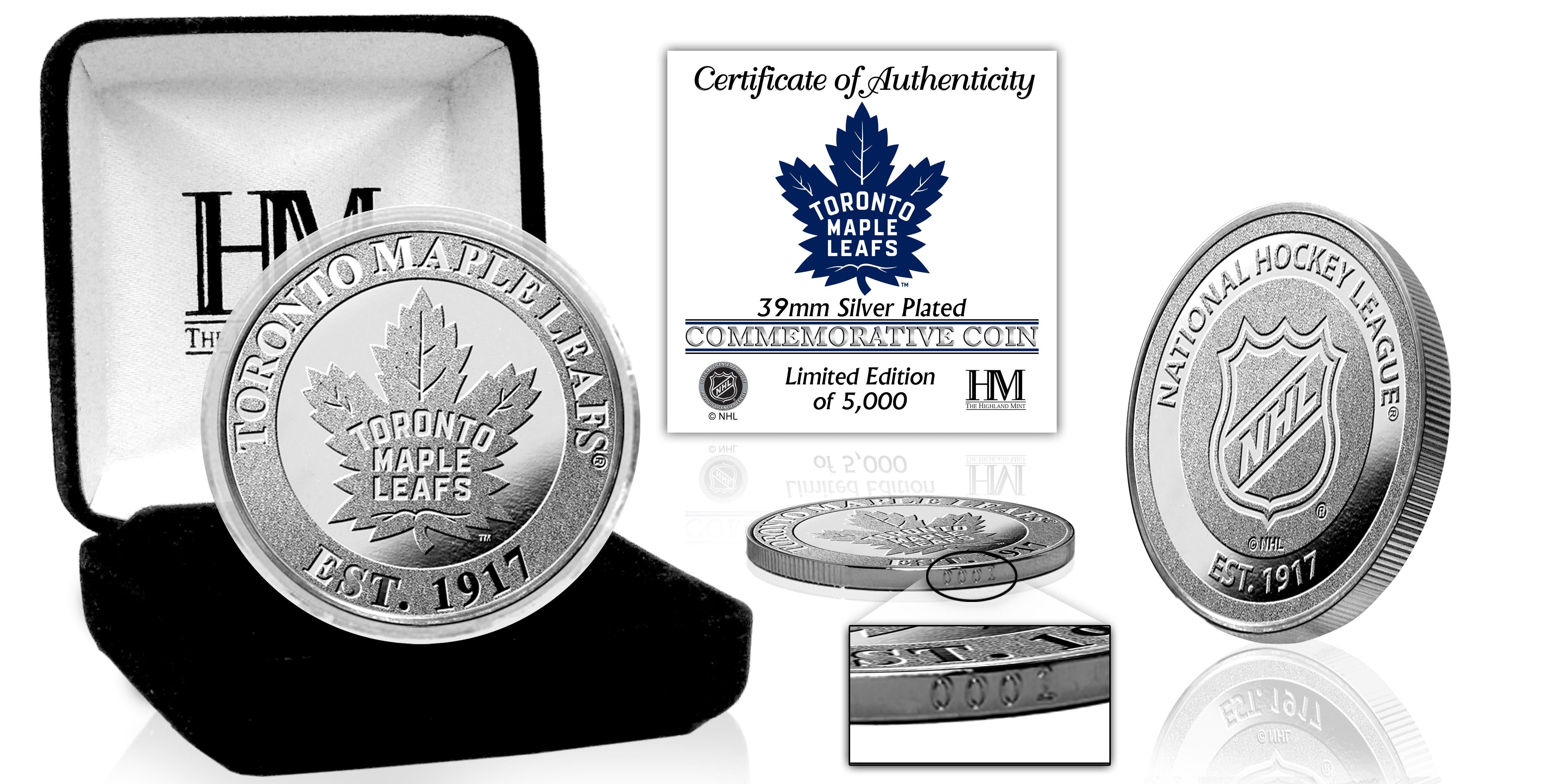 Toronto Maple Leafs Silver Mint Coin