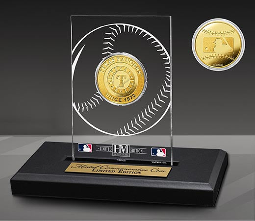 Texas Rangers Acrylic Gold Coin