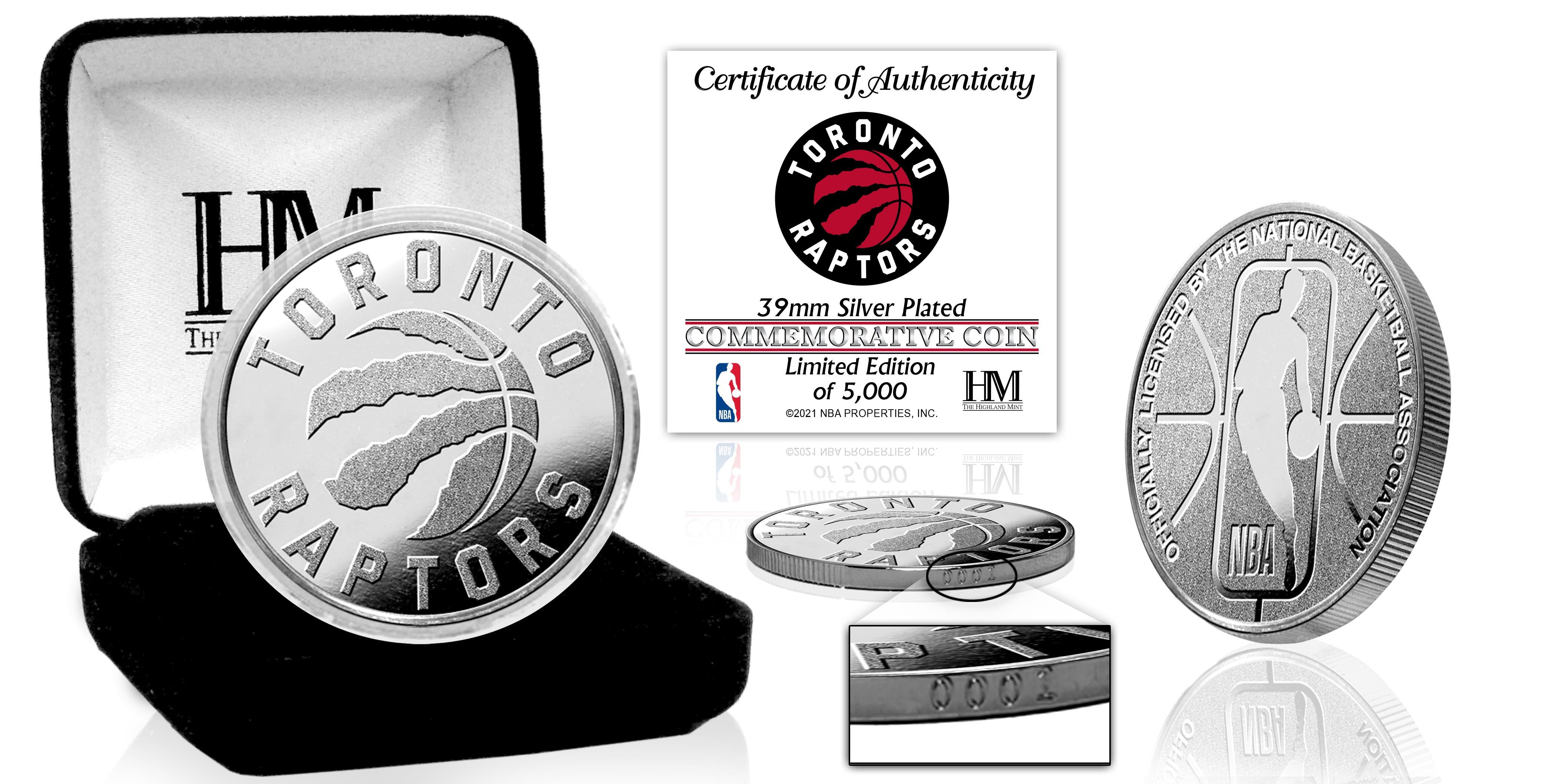 Toronto Raptors Silver Mint Coin
