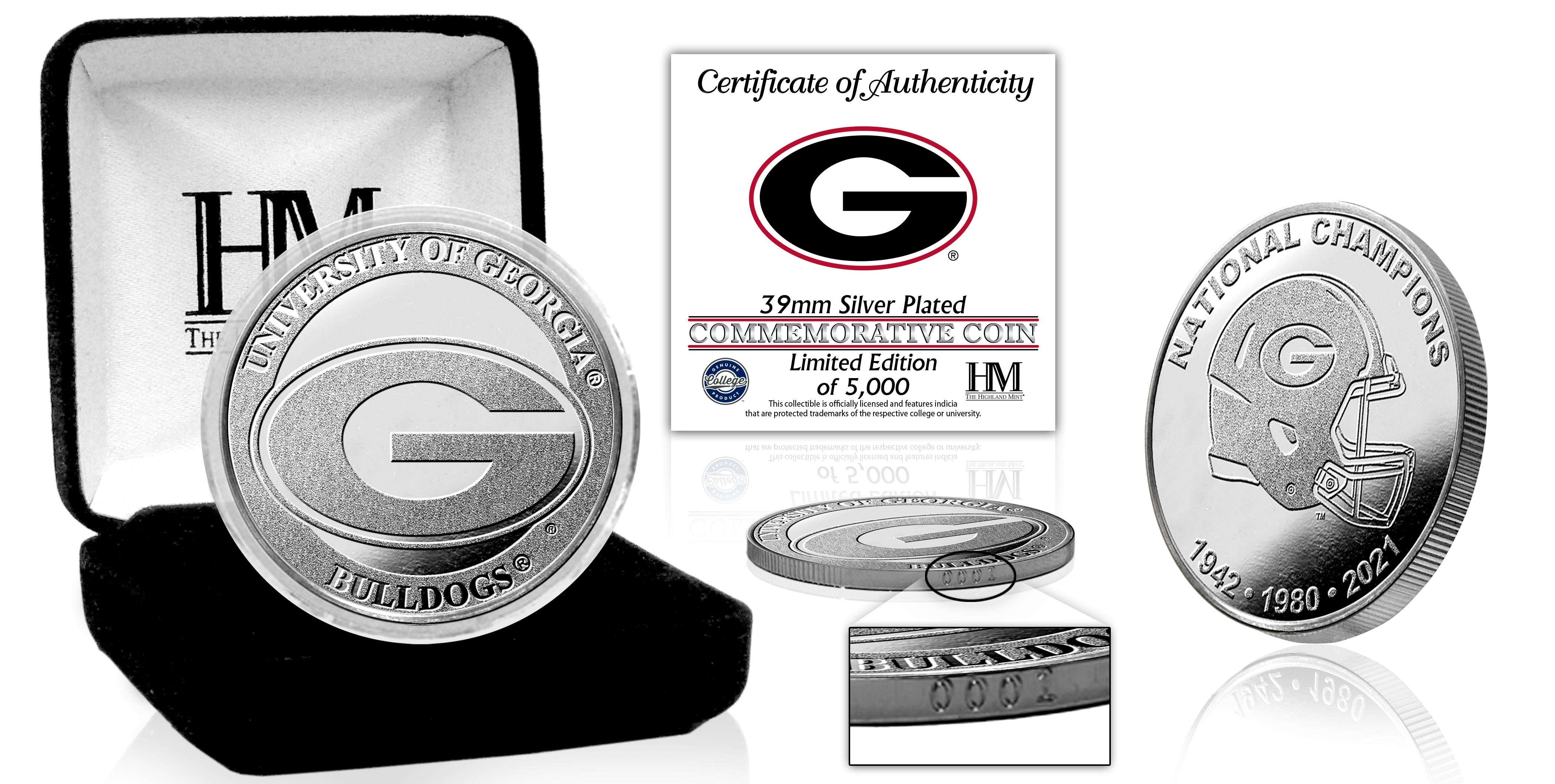 University of Georgia Bulldogs Silver Mint Coin