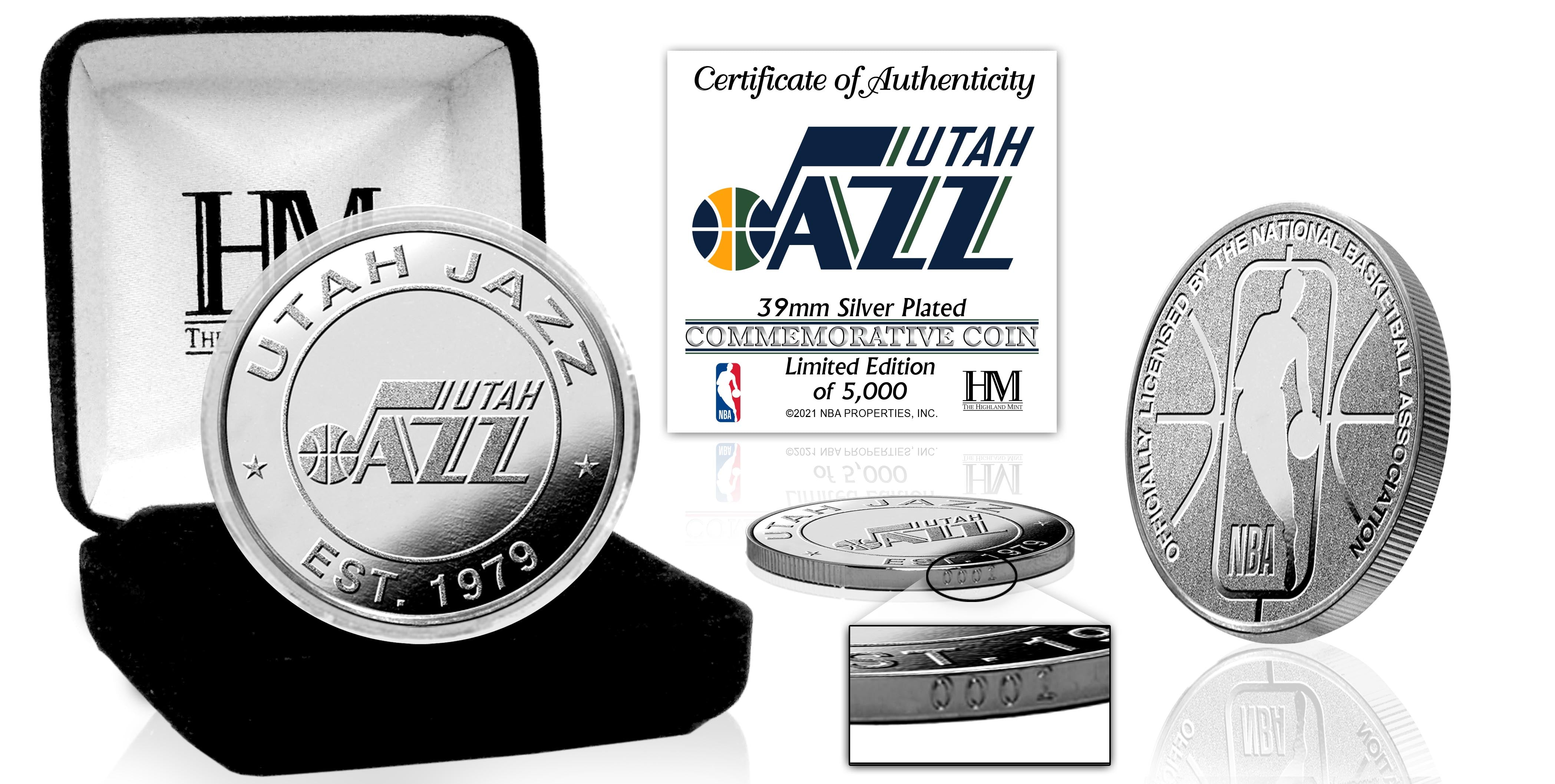 Utah Jazz Silver Mint Coin